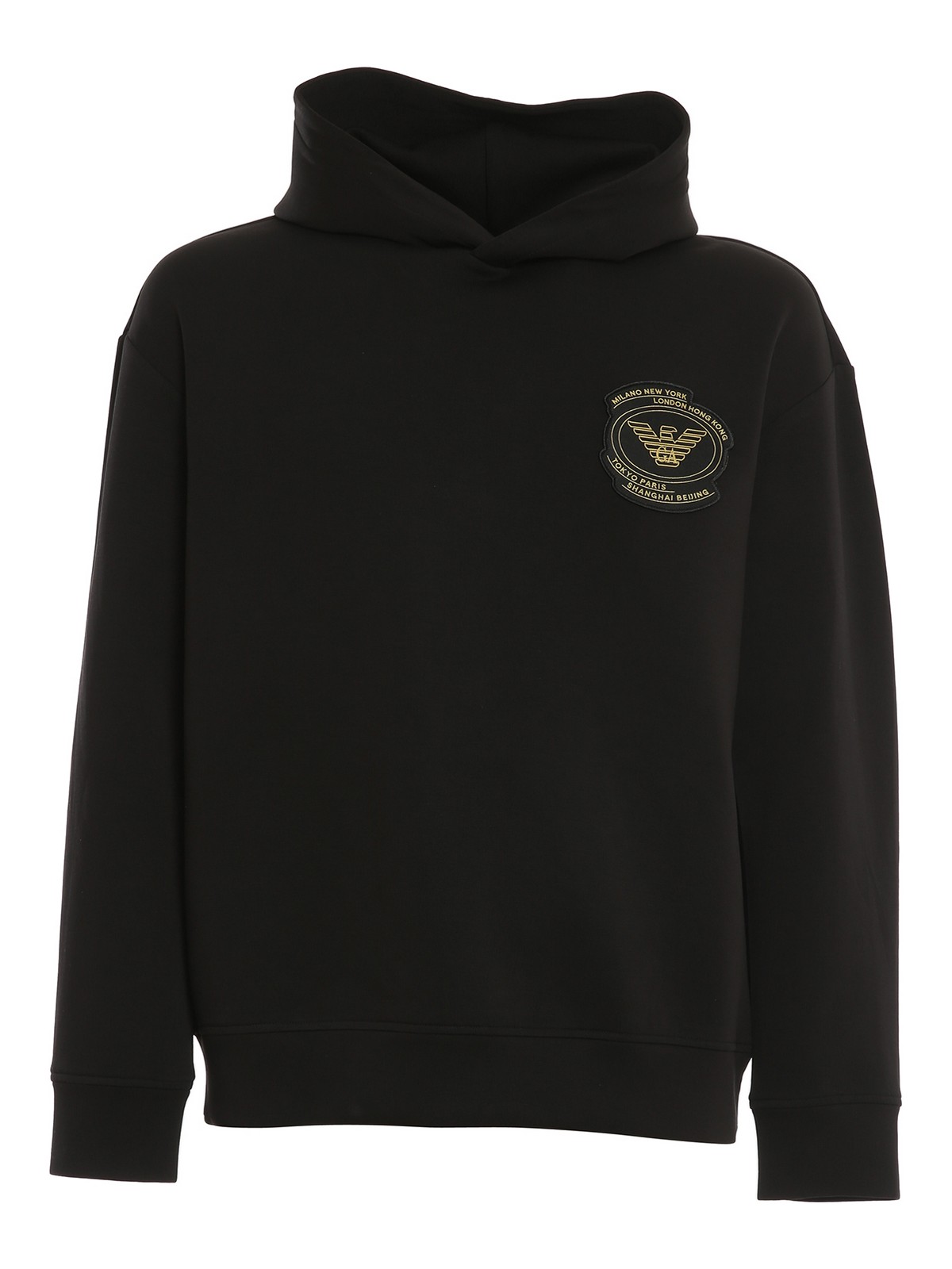 Sweatshirts & Sweaters Emporio Armani - Logo patch hoodie - 6K1M721JHSZ0999