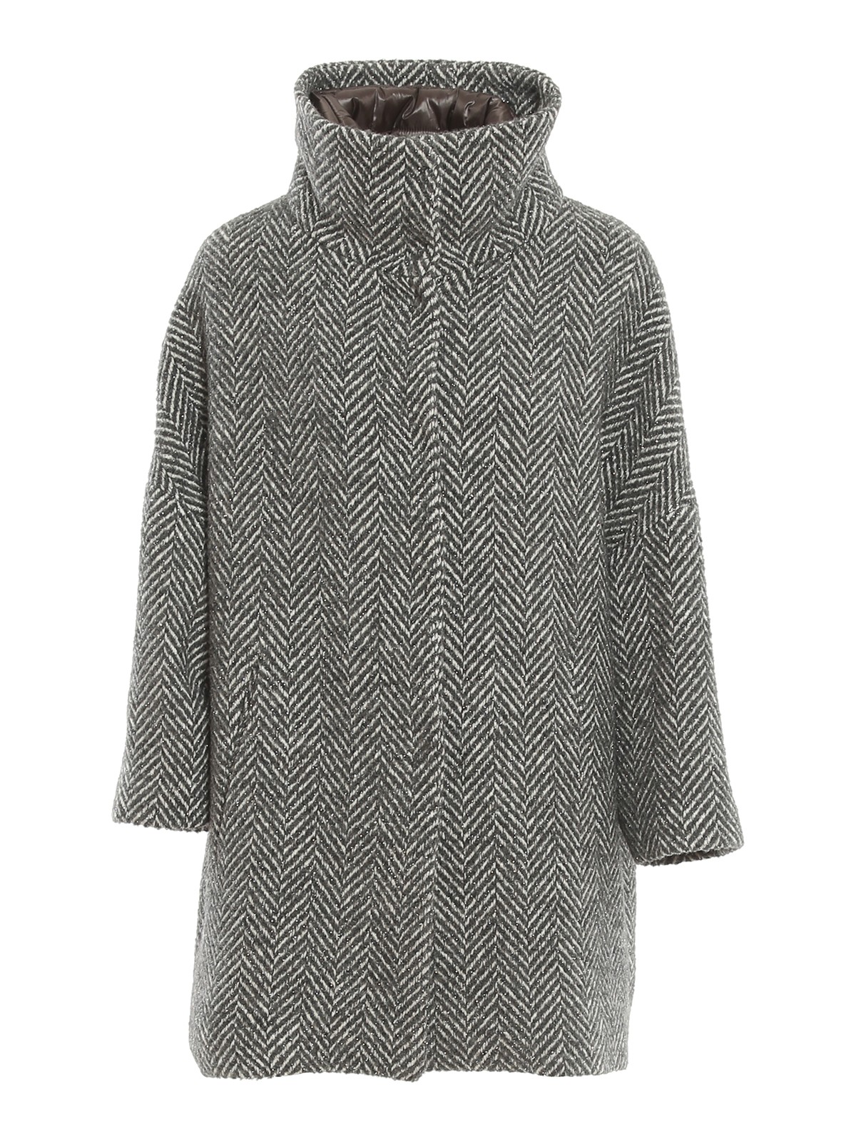 herno herringbone overcoat