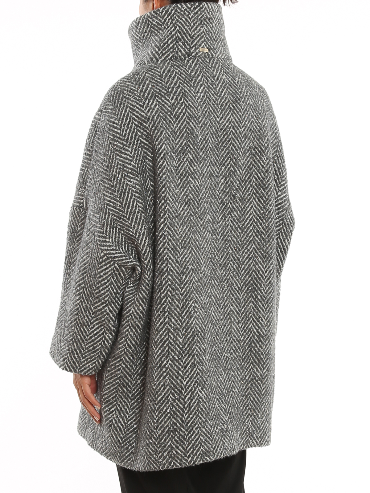 herno herringbone overcoat