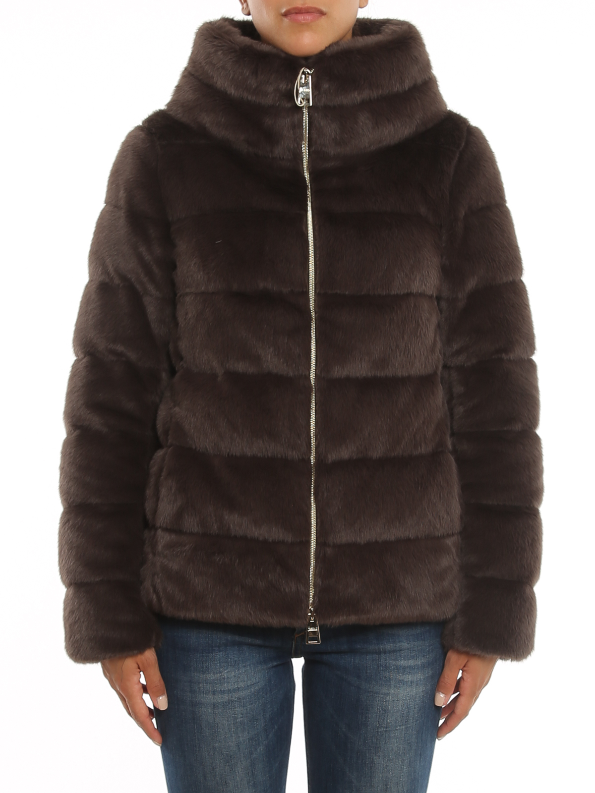 Fur & Shearling Coats Herno - Padded faux fur jacket - PI1166D123548895