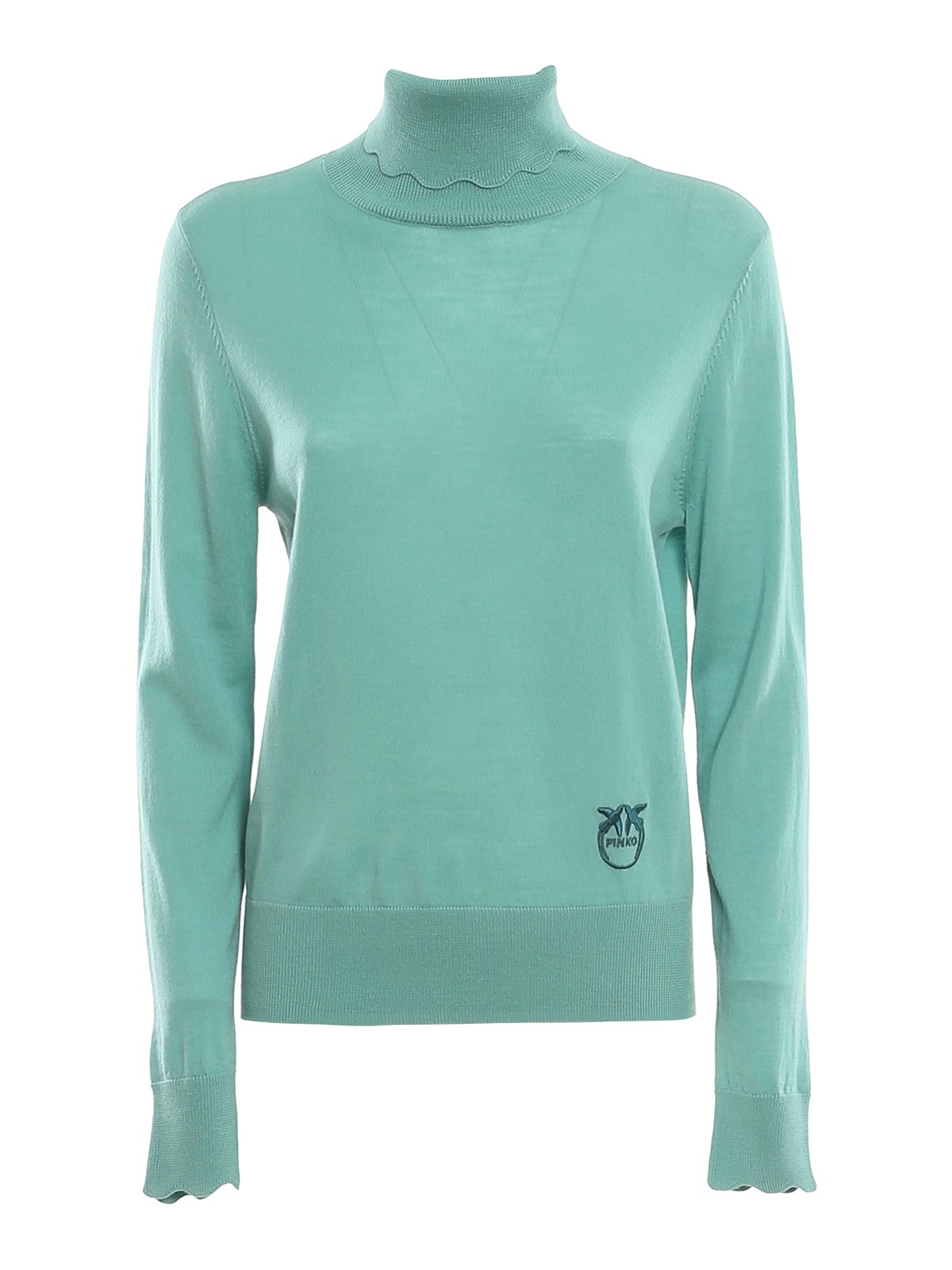 mint green turtleneck