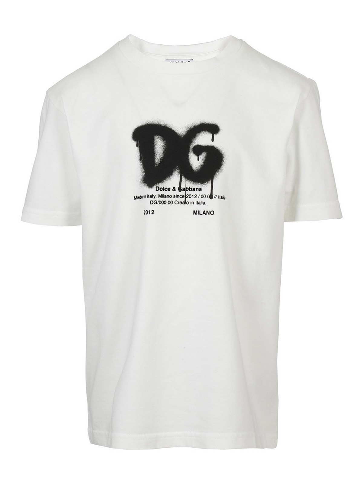 T-shirts Dolce & Gabbana - Logo print cotton T-shirt - L4JTDMG7A8G|89HA3BN