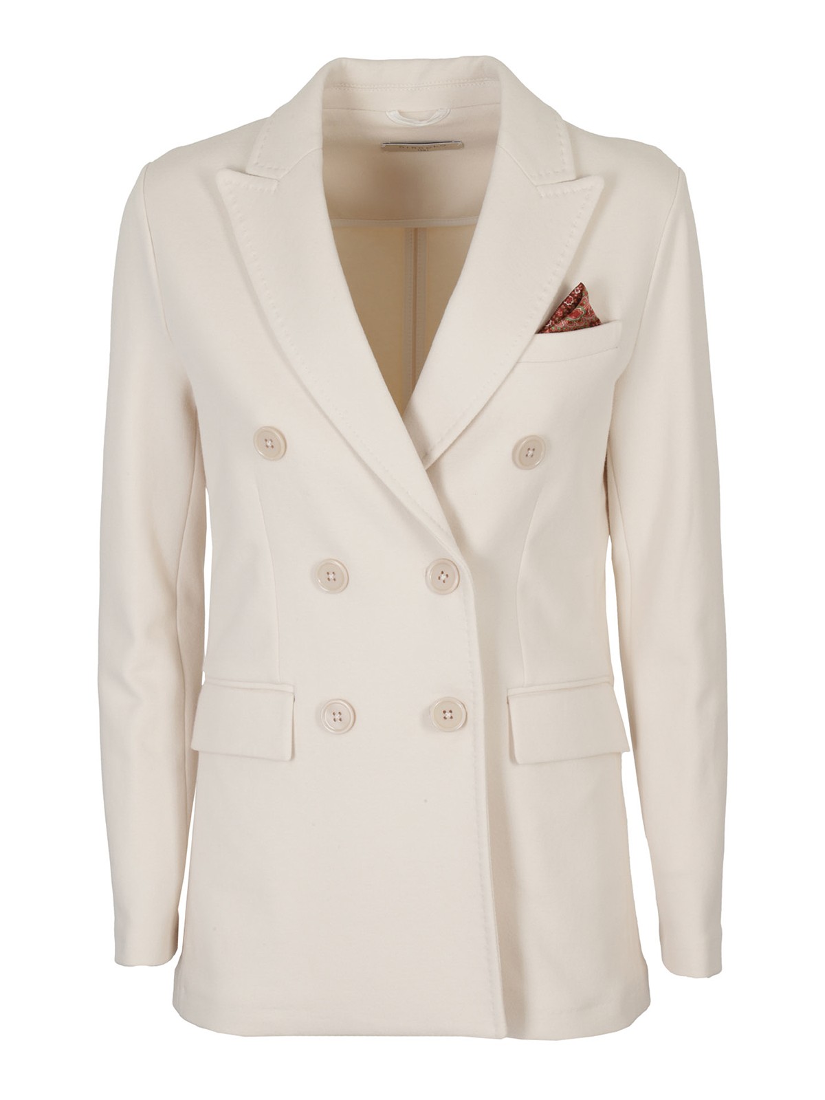 fleece double breasted jacket