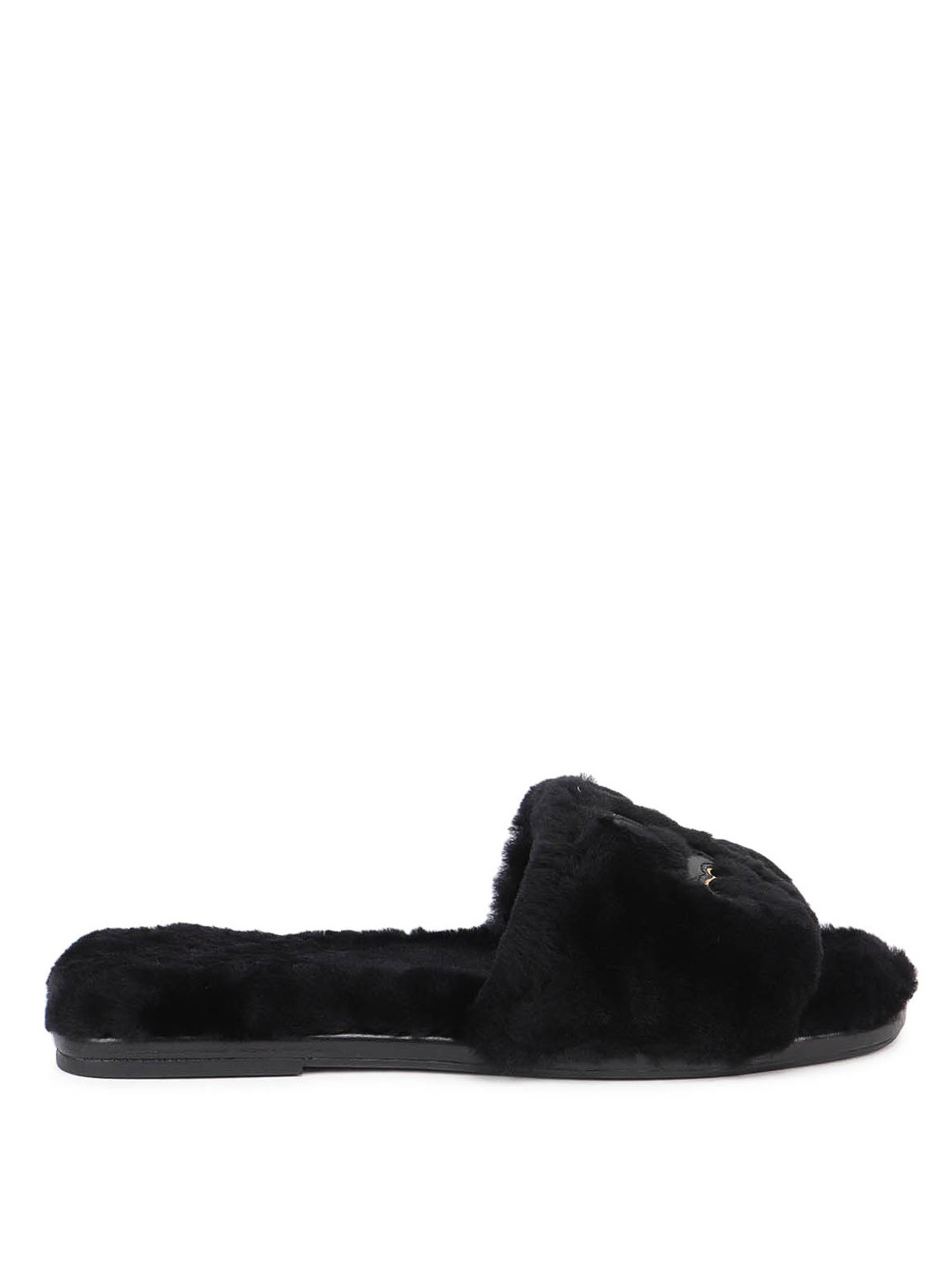 Sandals Tory Burch - Double T shearling slides - 83484001 