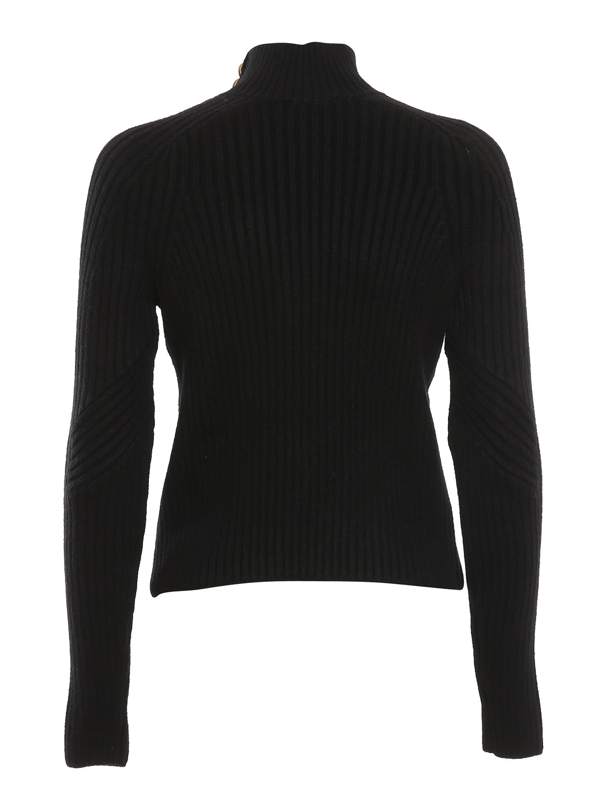 Turtlenecks & Polo necks Elisabetta Franchi - Ribbed jumper with gold ...