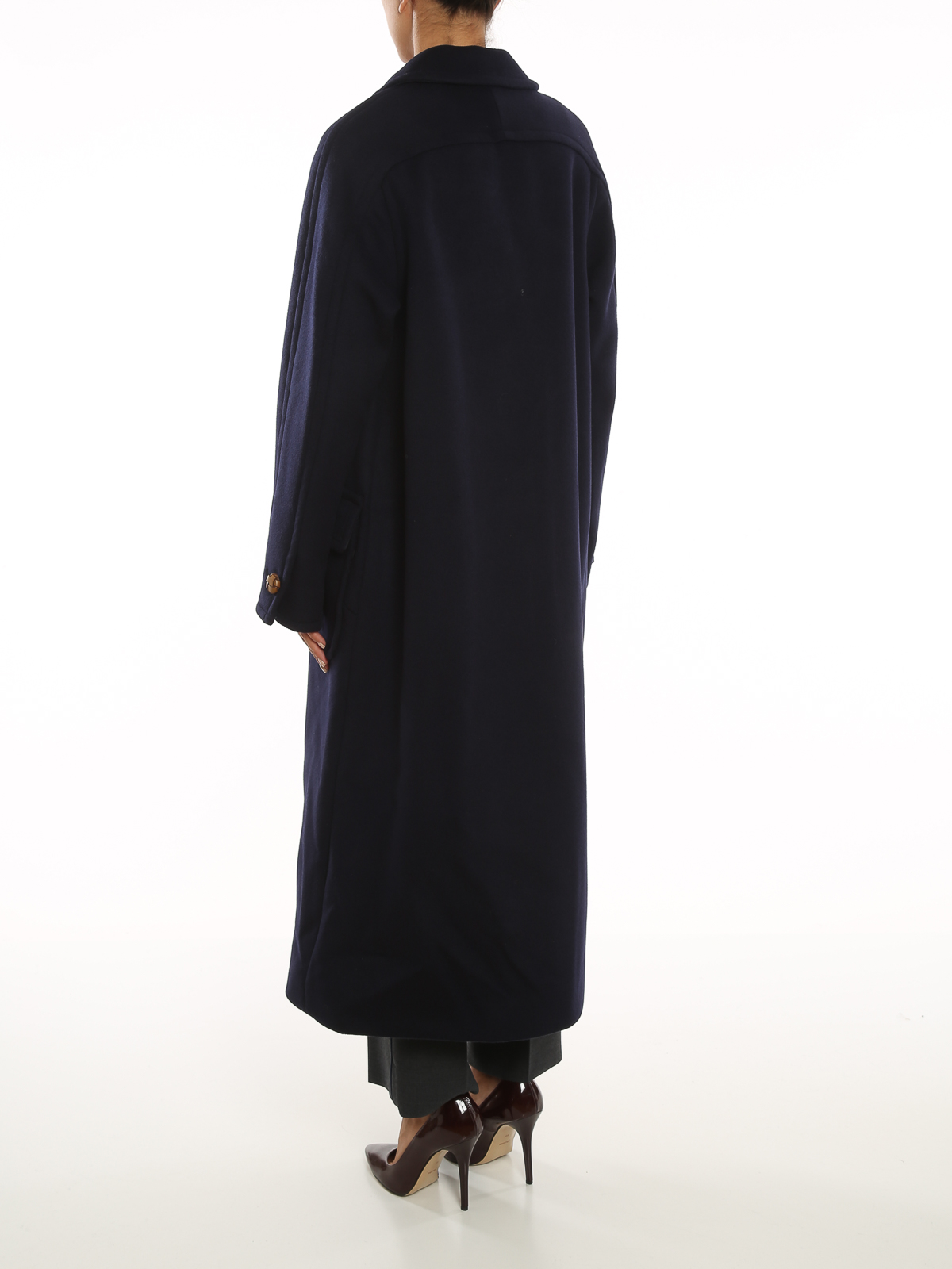 Long coats Tory Burch - Wool coat - 88377411 | Shop online at iKRIX