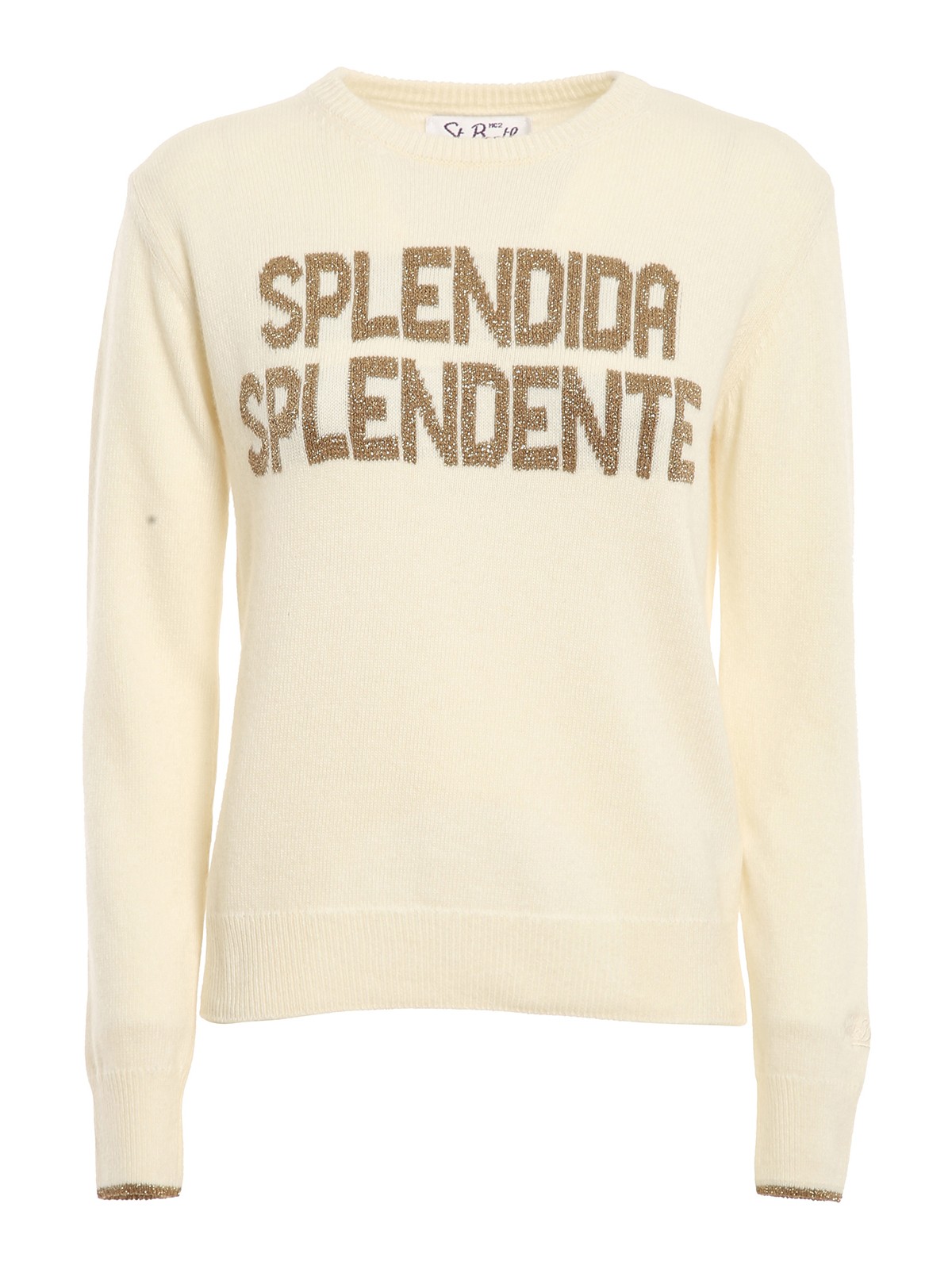 Crew necks Mc2 Saint Barth - Splendida Splendente intarsia jumper ...