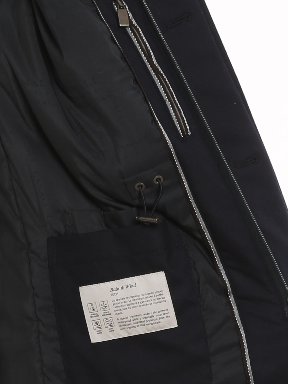 کاپشن Canali - Wool and cashmere padded 