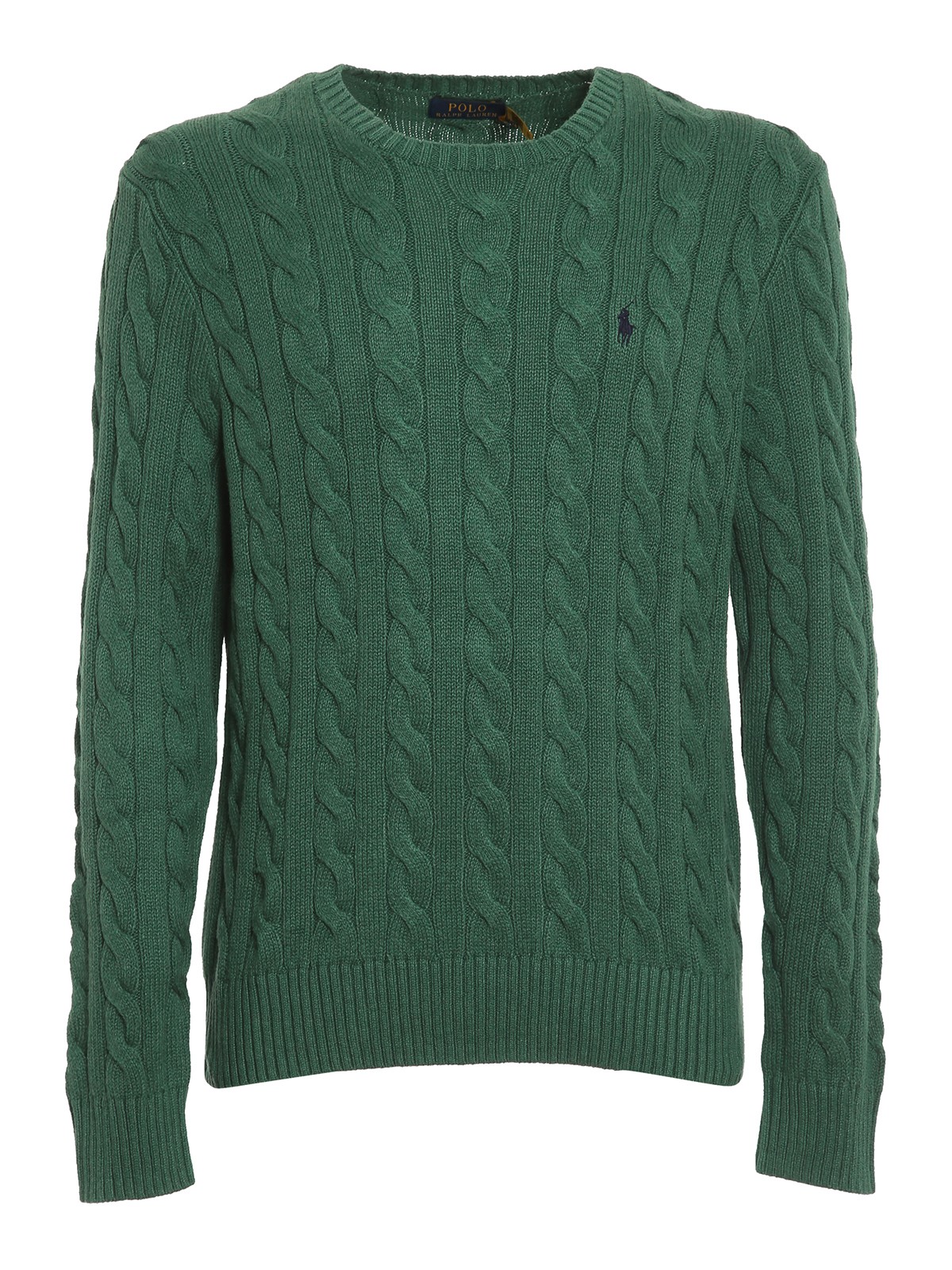 Crew necks Polo Ralph Lauren - Cable knit cotton sweater - 710775885029