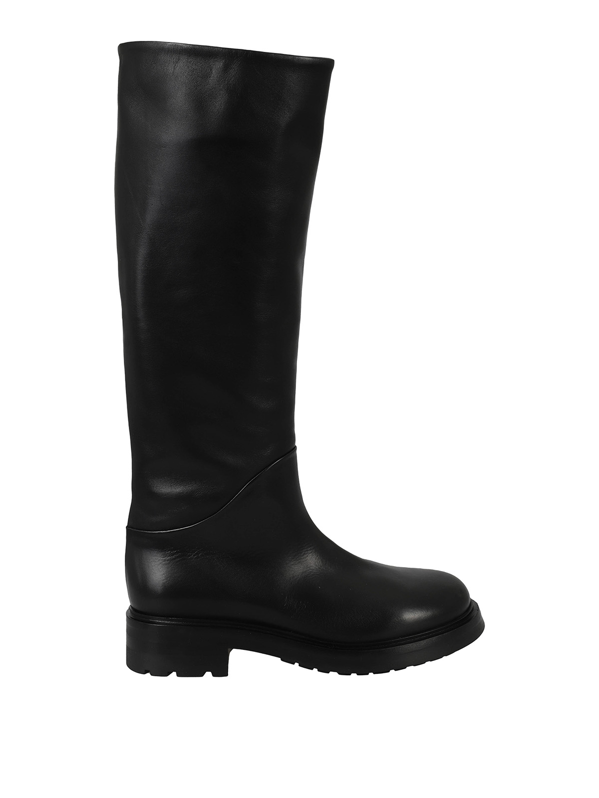 Boots Elena Iachi - Leather boots - A5002BLK | Shop online at iKRIX