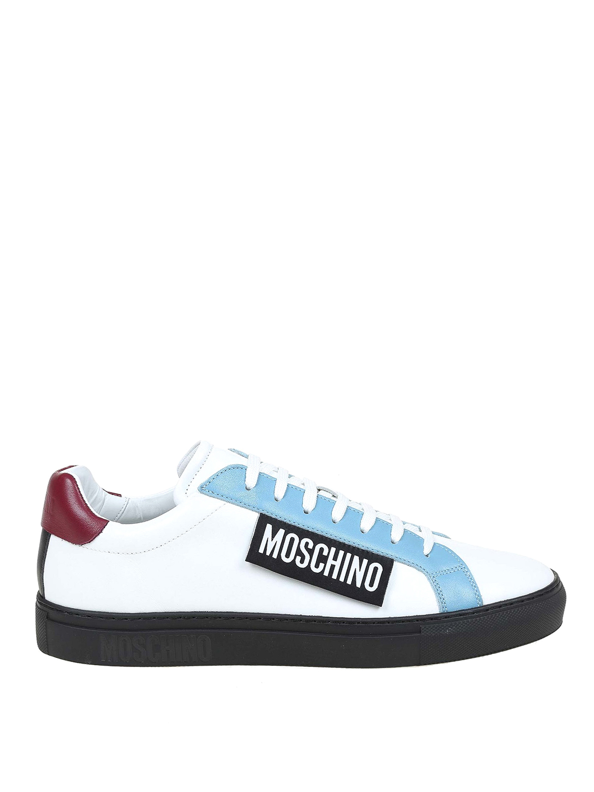 Trainers Moschino - Leather sneakers - MB15042G1DGAD10A | iKRIX.com