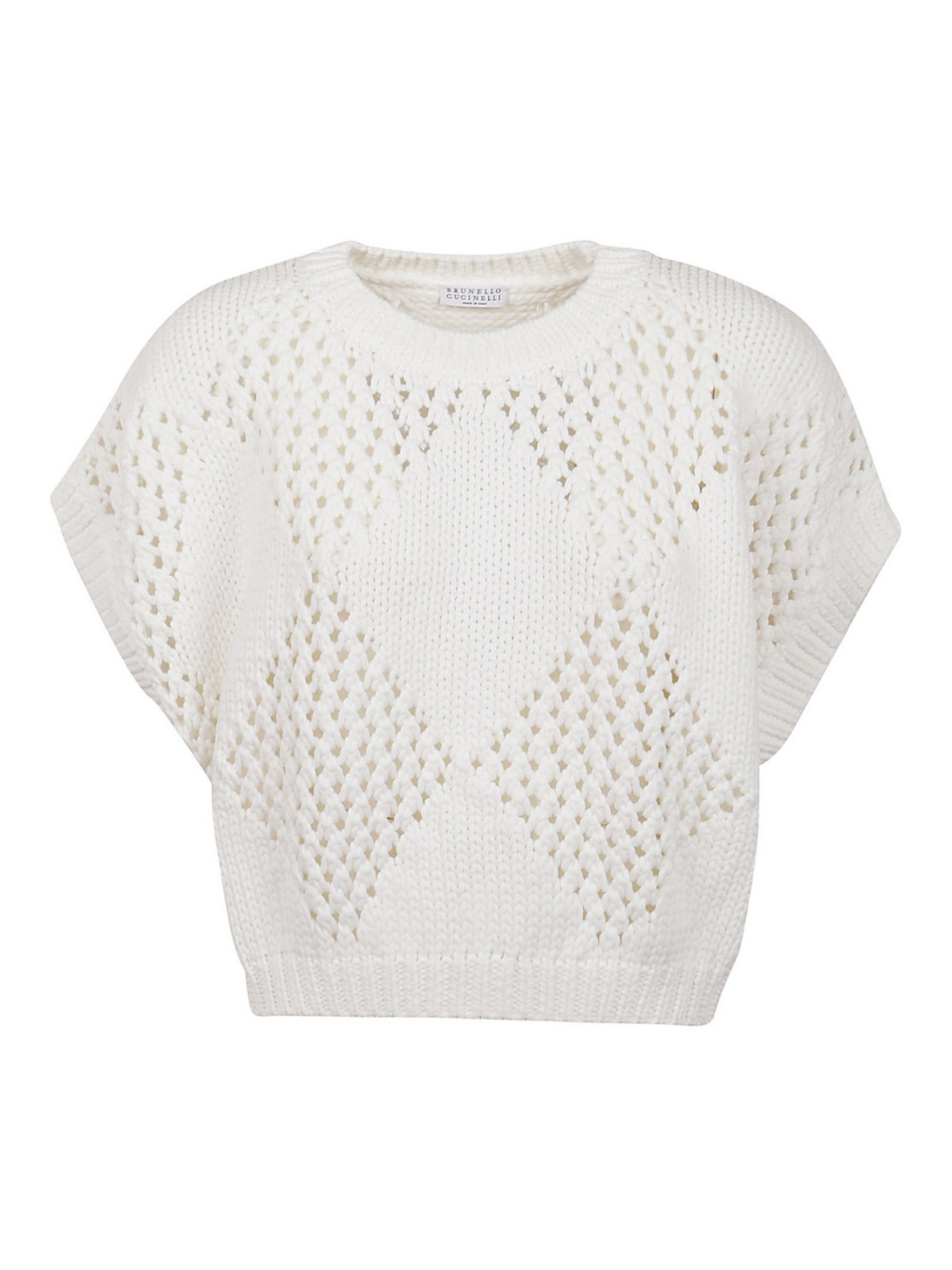 Crew necks Brunello Cucinelli - Argyle crew-neck jumper - M38305900C2723