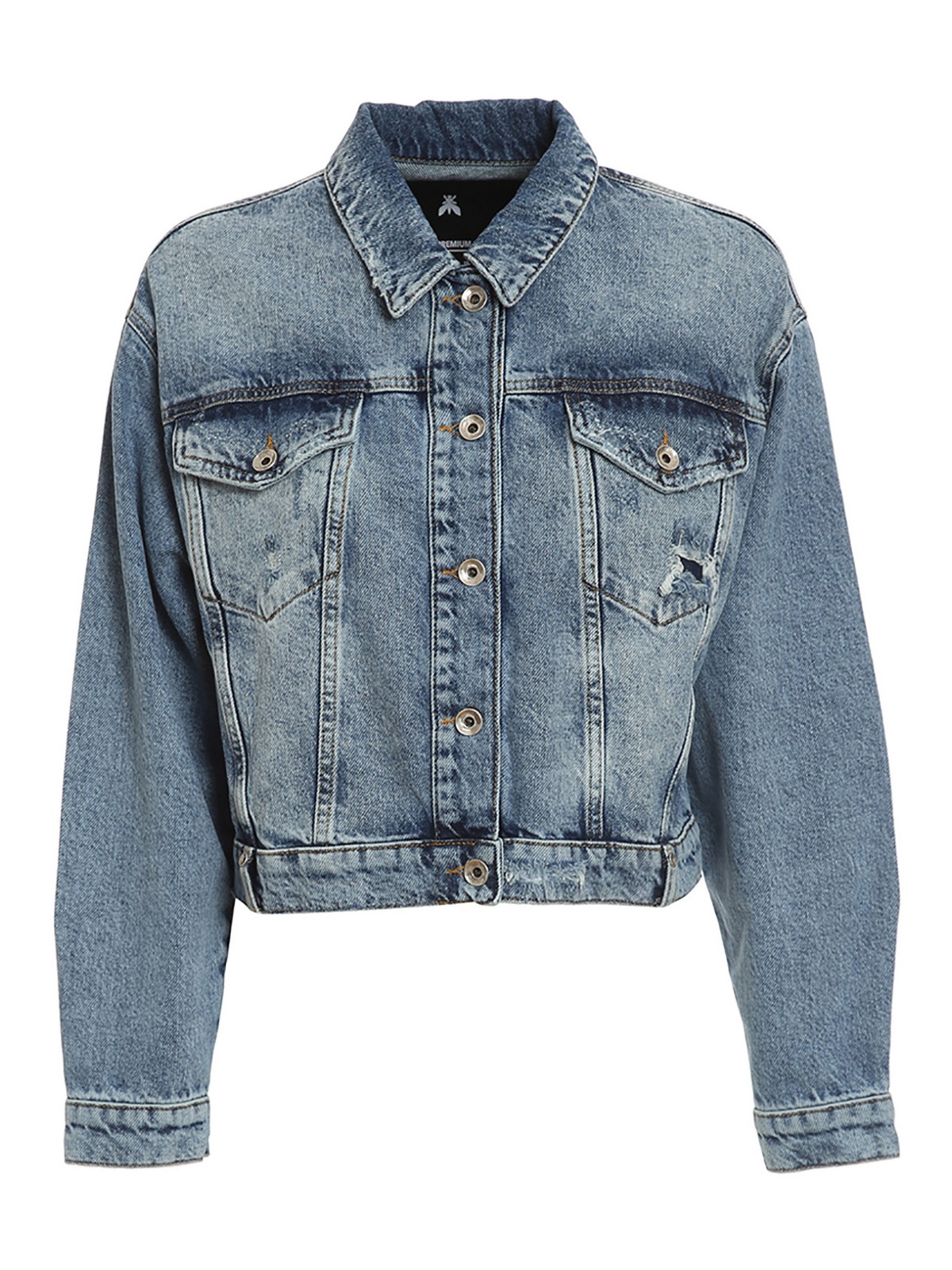 Giacche denim Patrizia Pepe - Giacca in denim destroyed - 8O0005D1WZBC90