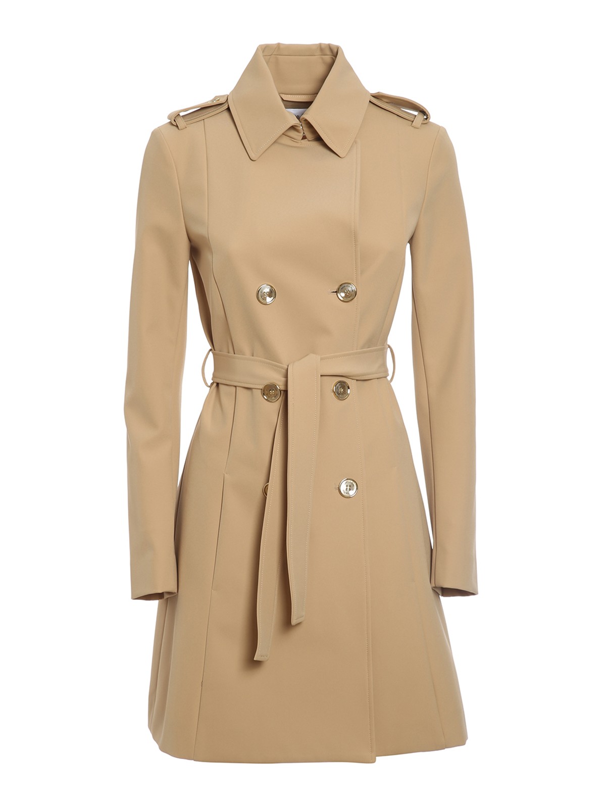 Trench coats Patrizia Pepe - Stretch technical fabric trench coat ...