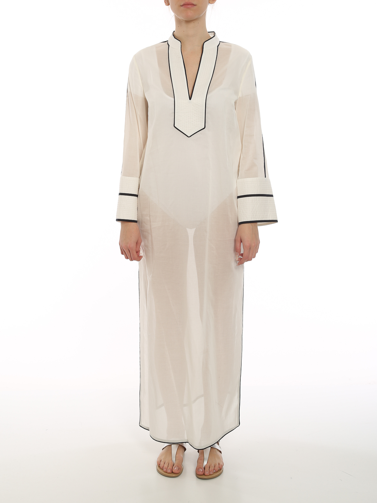 Maxi dresses Tory Burch - Cotton kaftan - 84553104 | Shop online at iKRIX