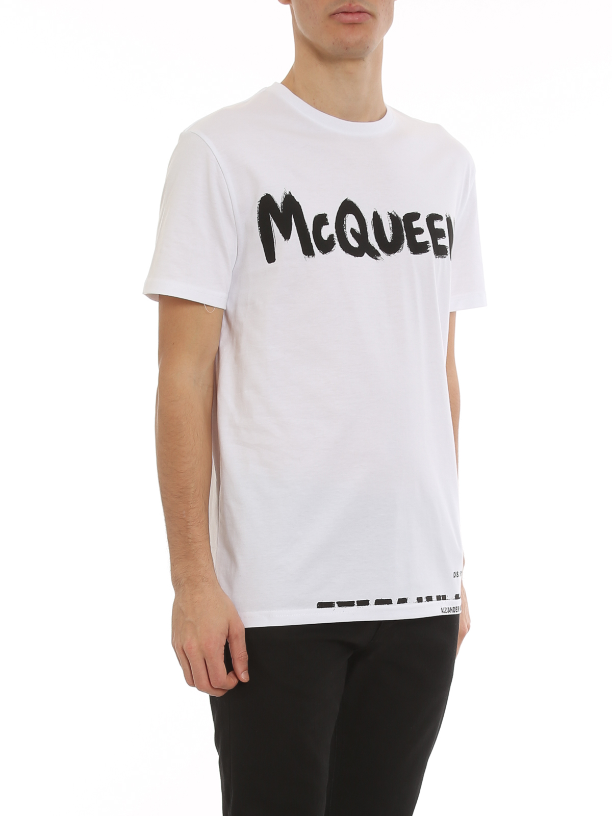 T-shirts Alexander Mcqueen - Graffiti logo T-shirt - 622104QSZ570900