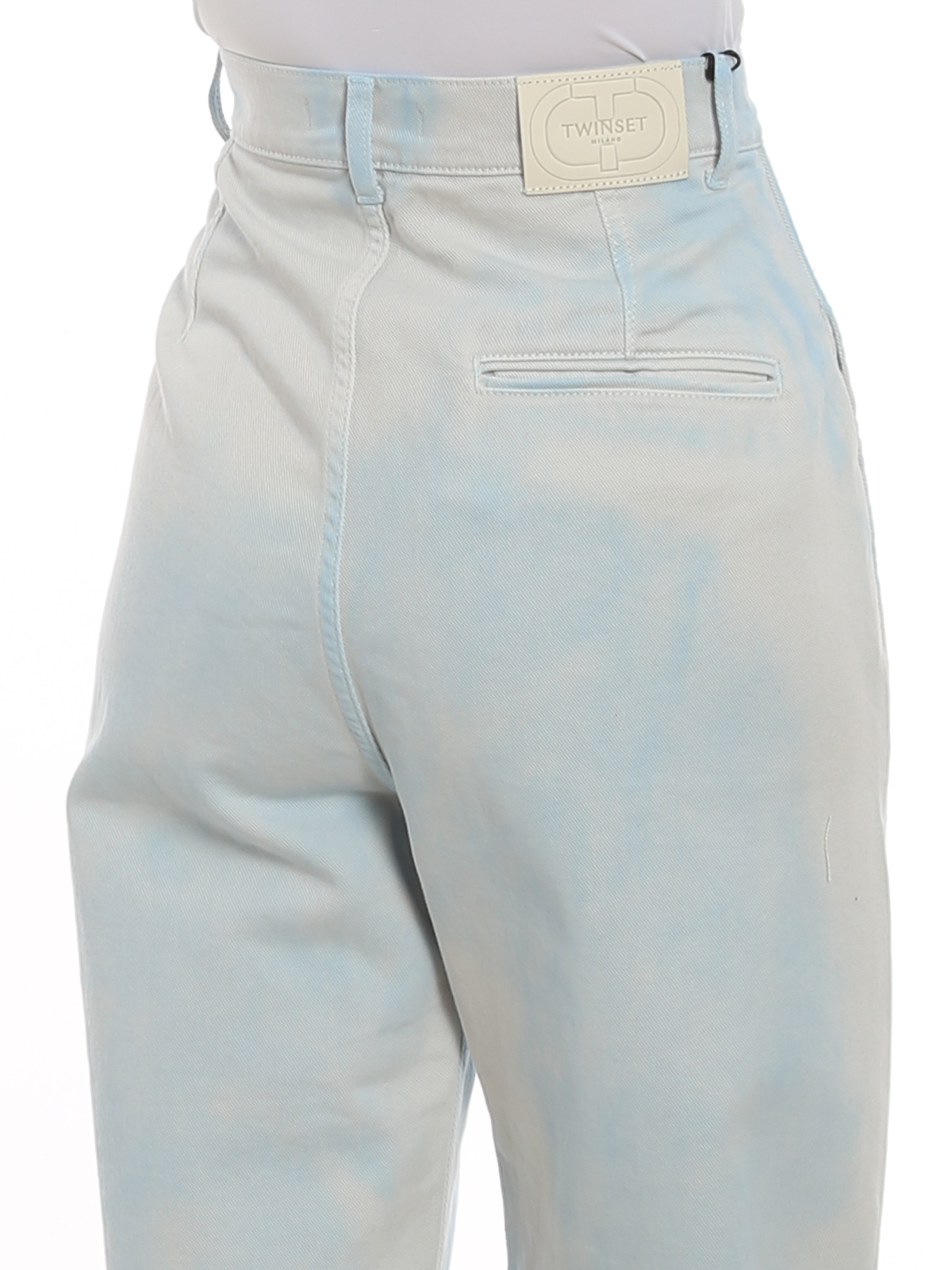 Boyfriend Twinset Boyfriend Jeans Hellblau 221TP231007006