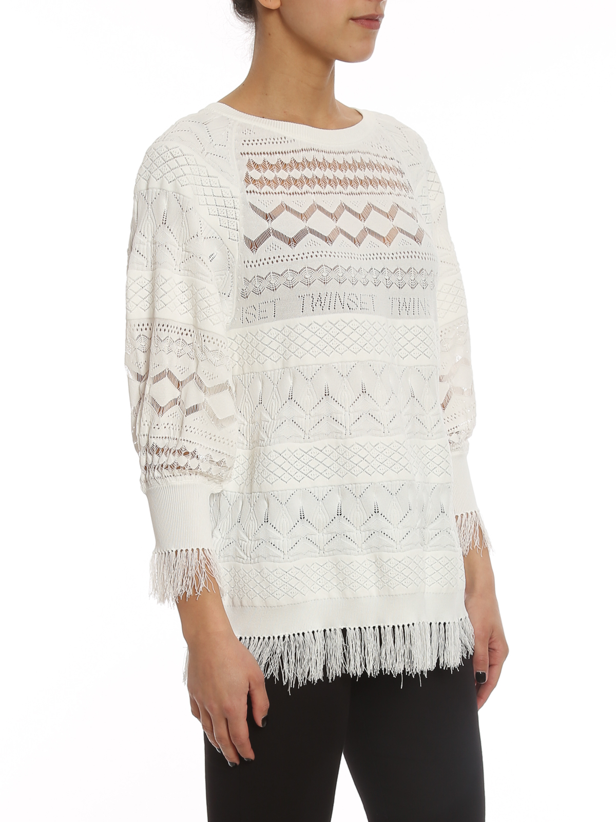 open knit jumper