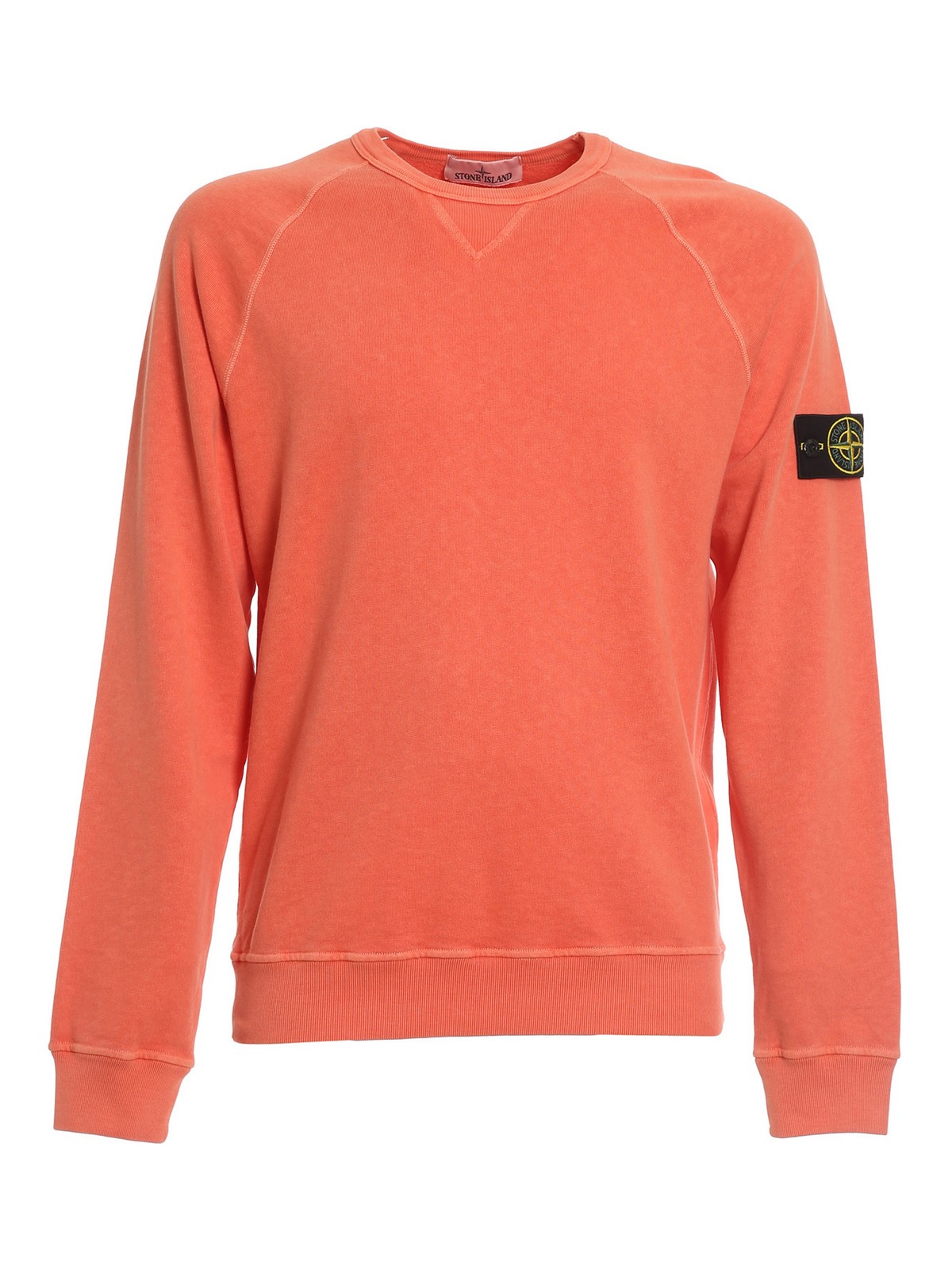 oranje stone island hoodie