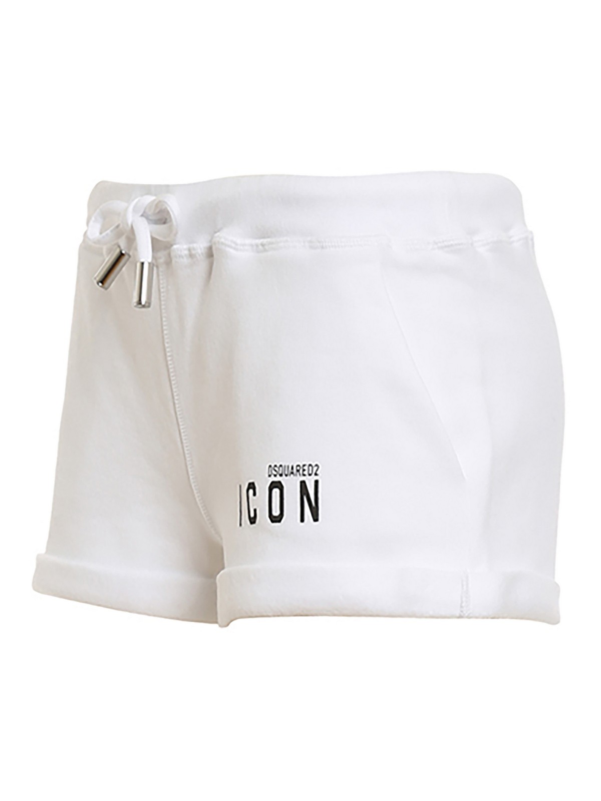 white fleece shorts womens