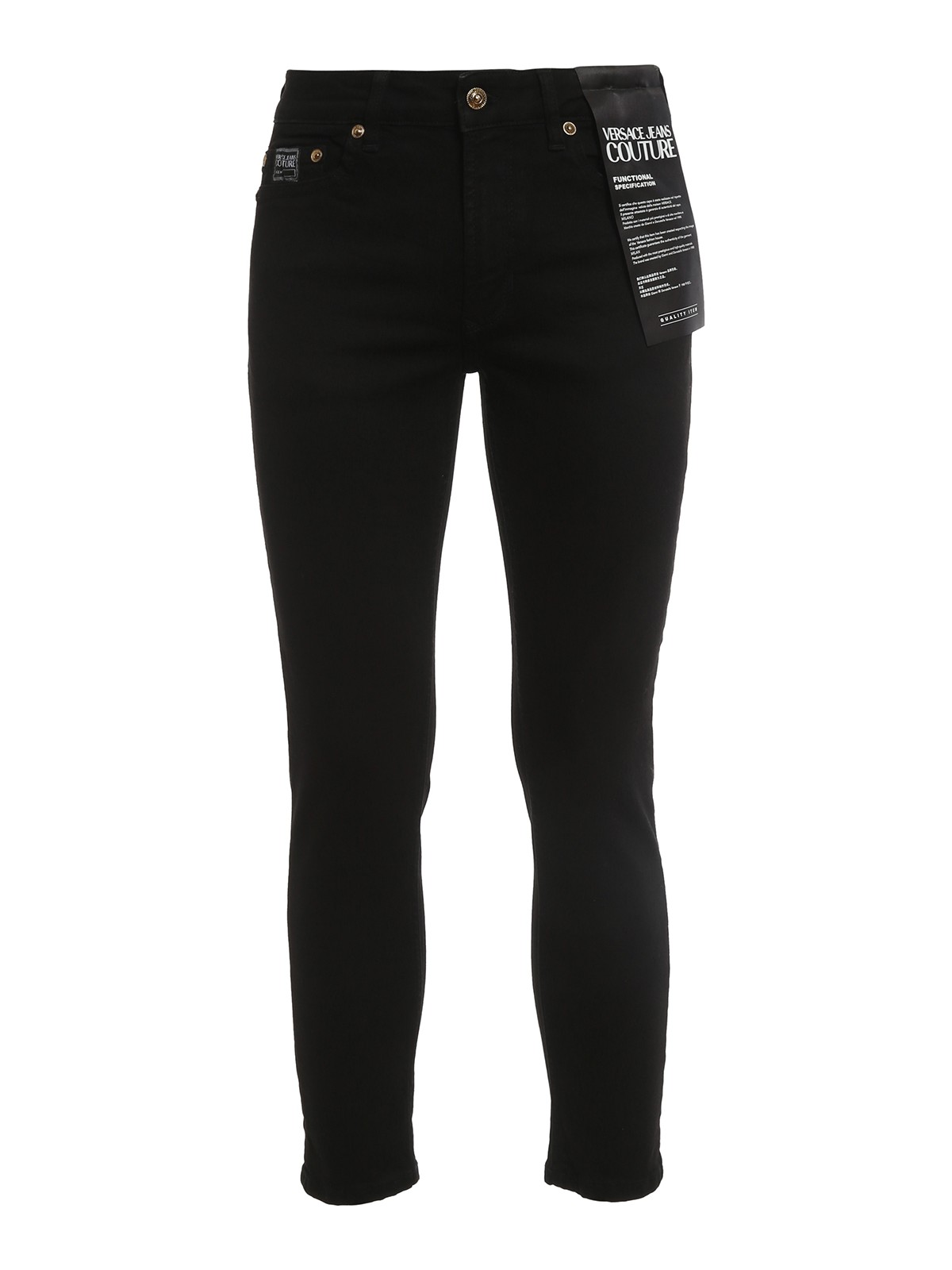 versace black skinny jeans