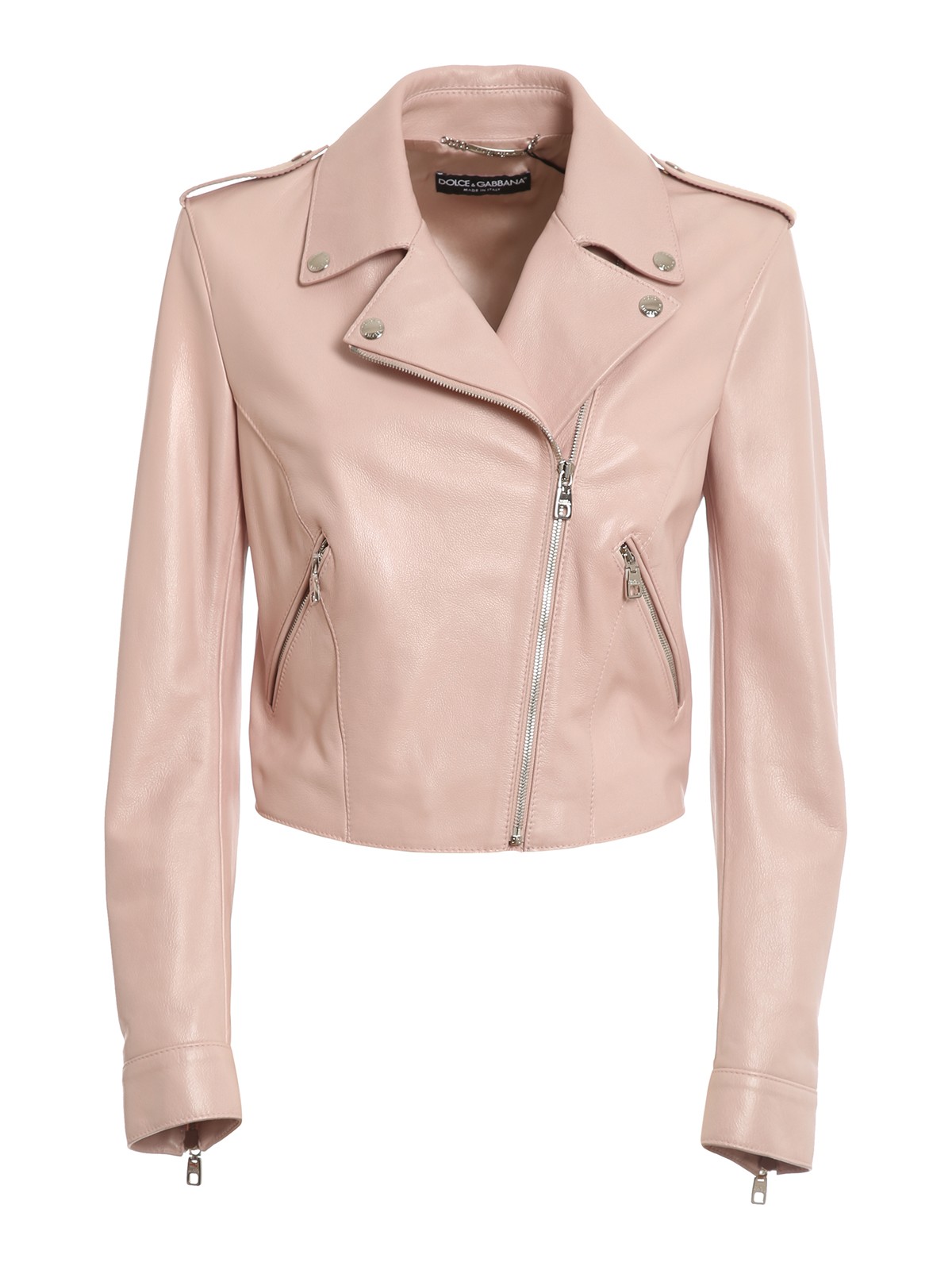 Leather jacket Dolce & Gabbana - Grainy leather jacket