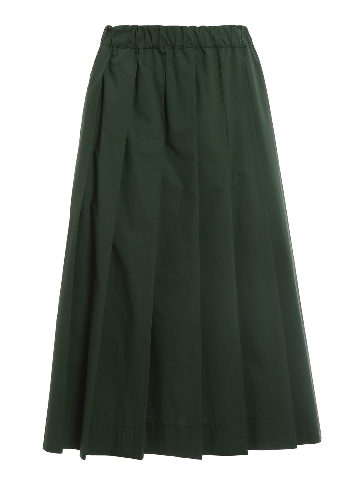 Knee length skirts & Midi P.A.R.O.S.H. Cotton pleated skirt
