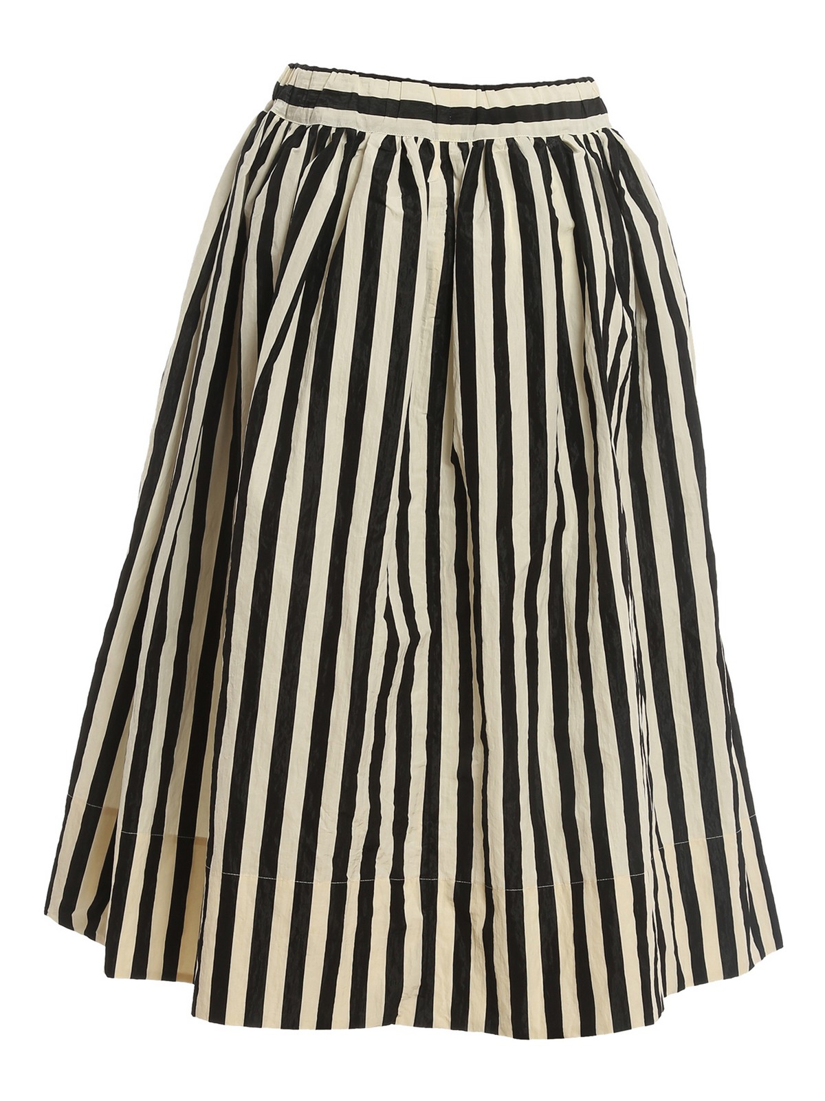 Knee length skirts & Midi Apuntob - Striped skirt - P1569TS613LATTENERO