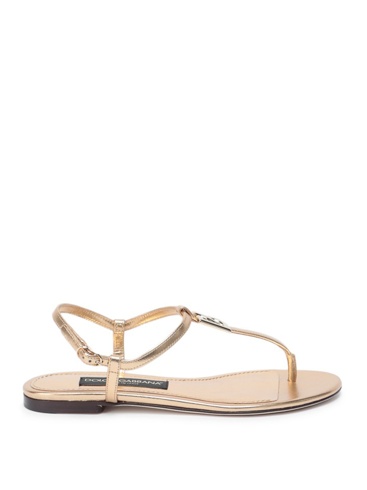 Sandals Dolce & Gabbana - Leather thong sandals - CQ0462A101687080