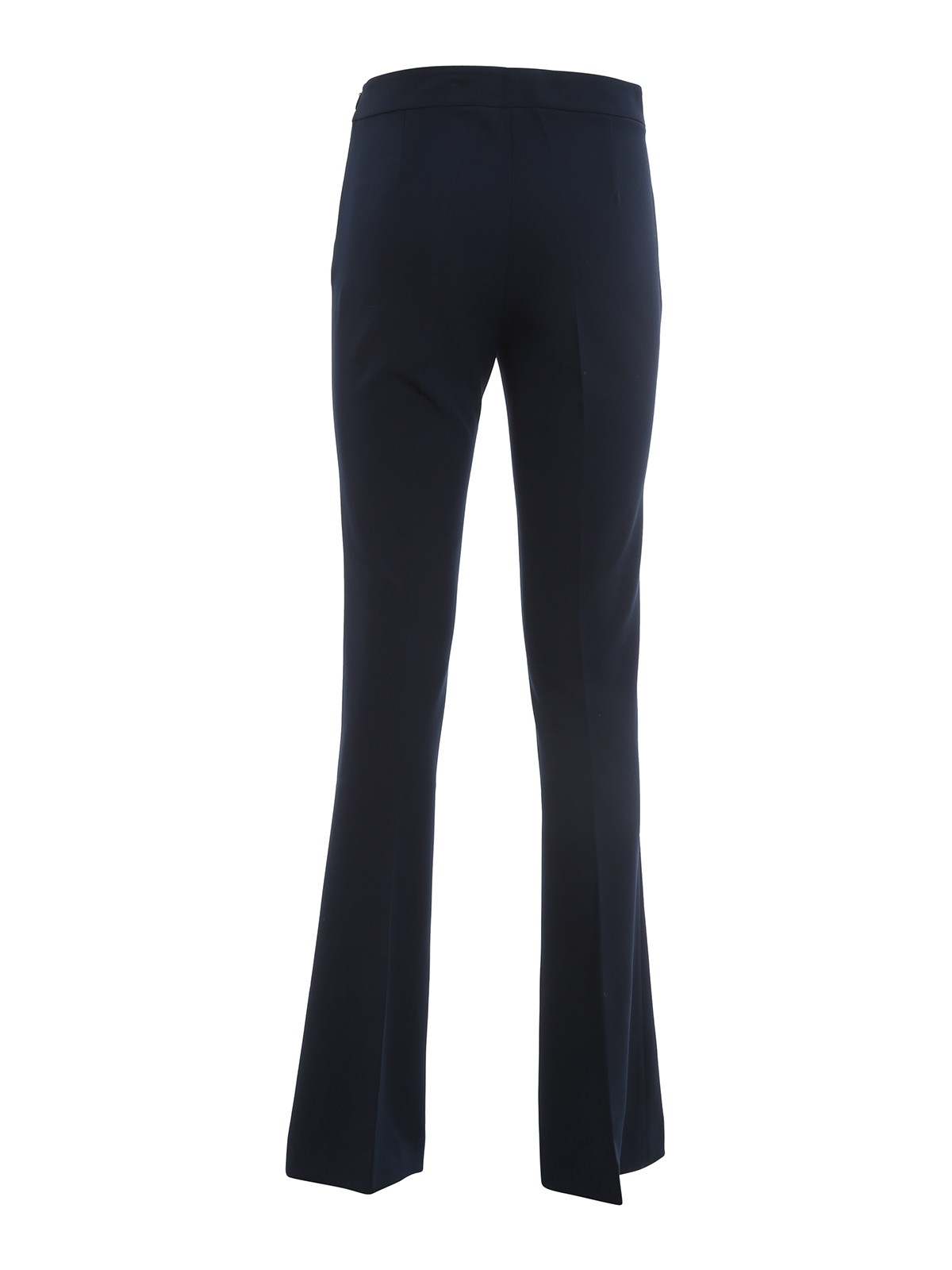 Stretch cady flared trousers 