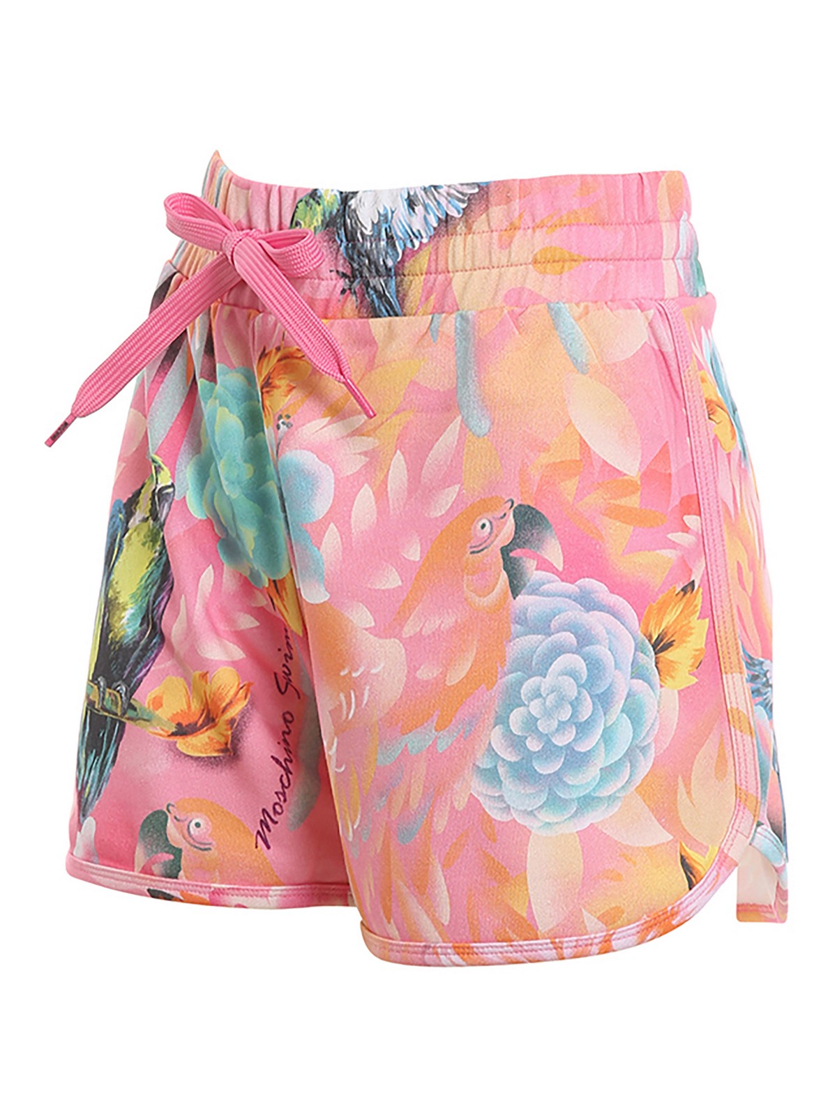 Pantaloni shorts Moschino - Pantaloncini floreali in cotone - 670621151208