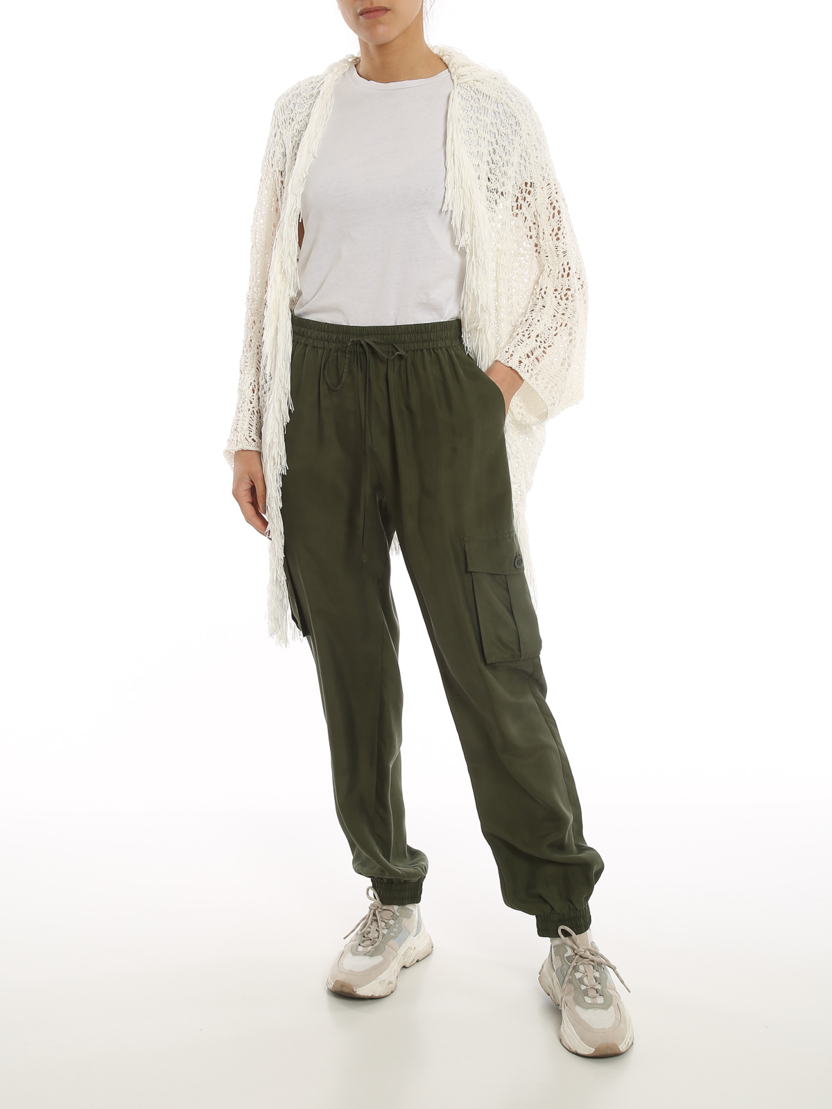 silk combat trousers