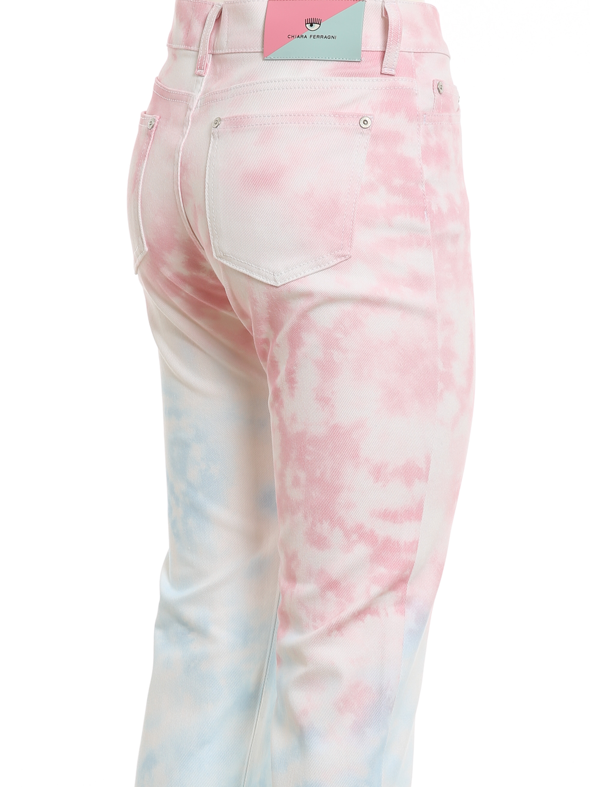 Straight leg jeans Chiara Ferragni - Tie-dye jeans - 72CBB5R7505ES029003
