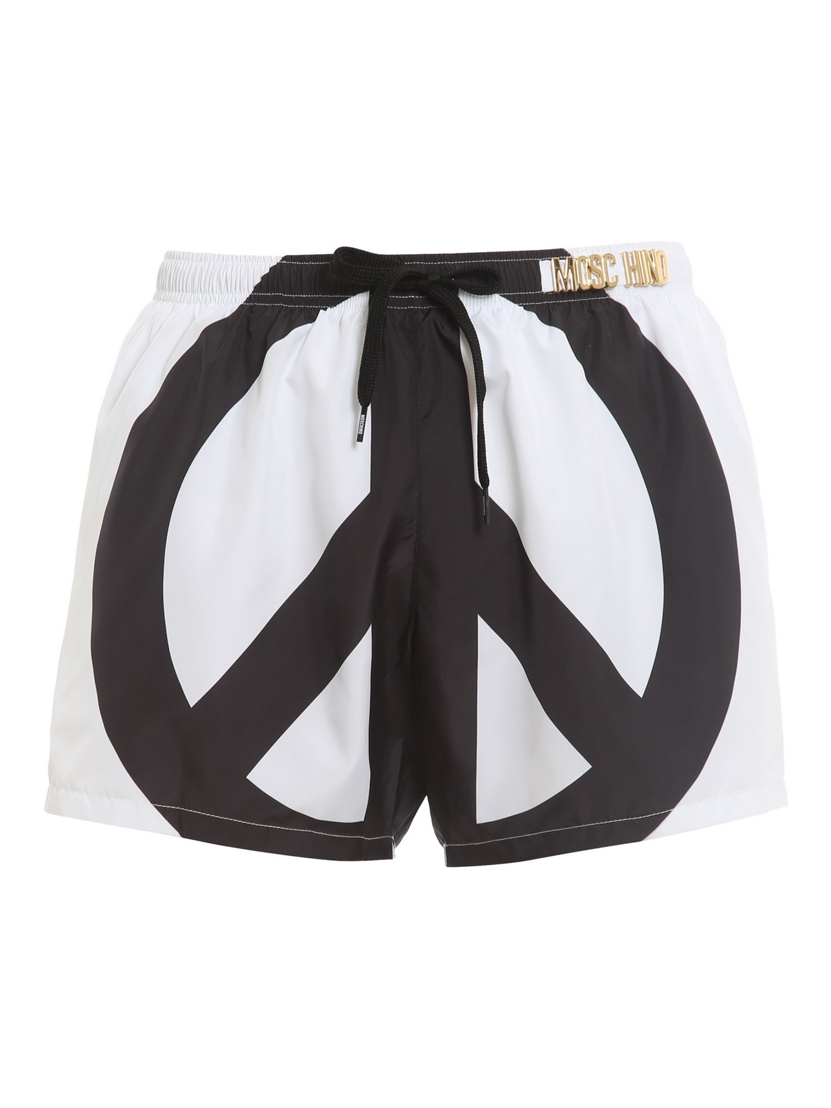 black moschino swim shorts