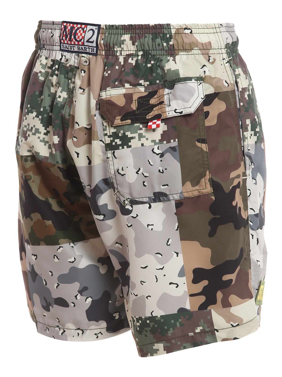Camouflage print swim shorts 