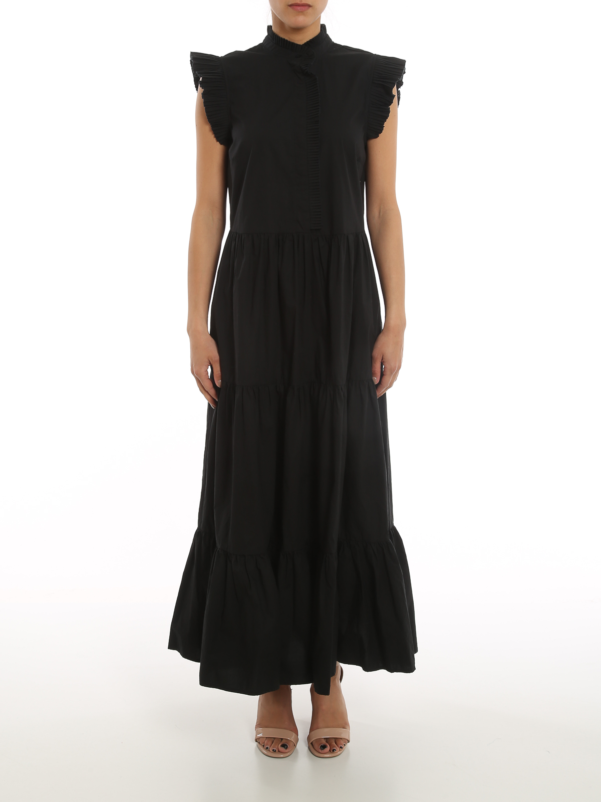 Maxi dresses Twinset - Flounced maxi dress - 221TT216000006 | iKRIX.com