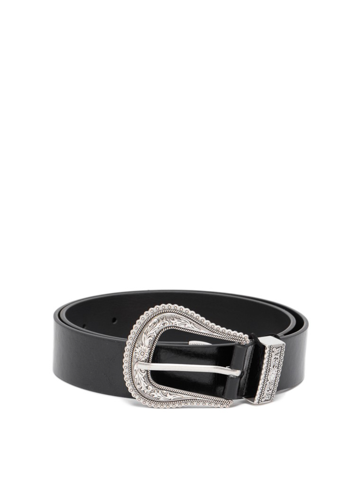 Belts Twinset - Shiny leather belt - 221TA401B00006 | Shop online at iKRIX