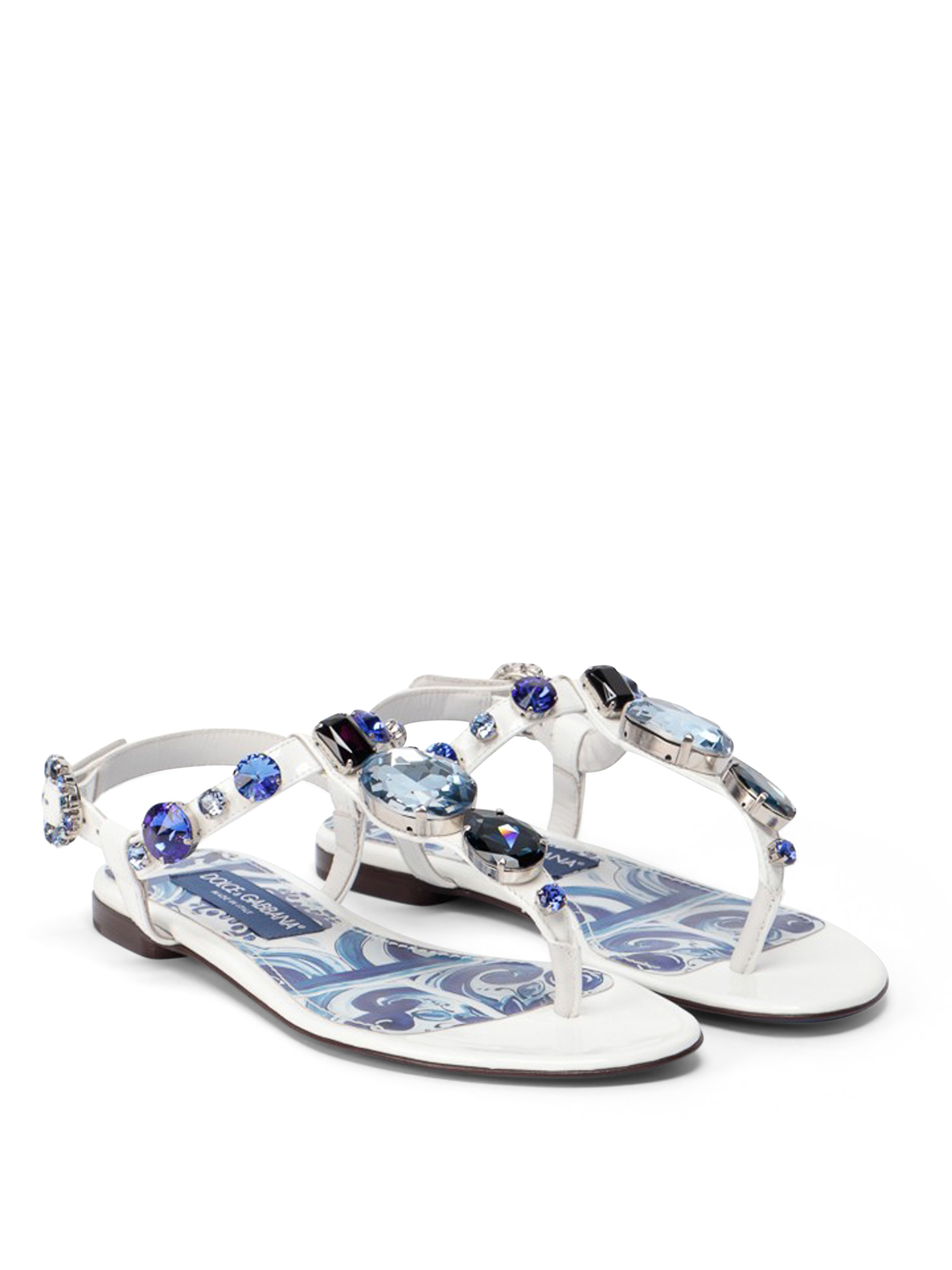 Sandals Dolce & Gabbana - Blu Mediterraneo sandals - CQ0294AB8718V135