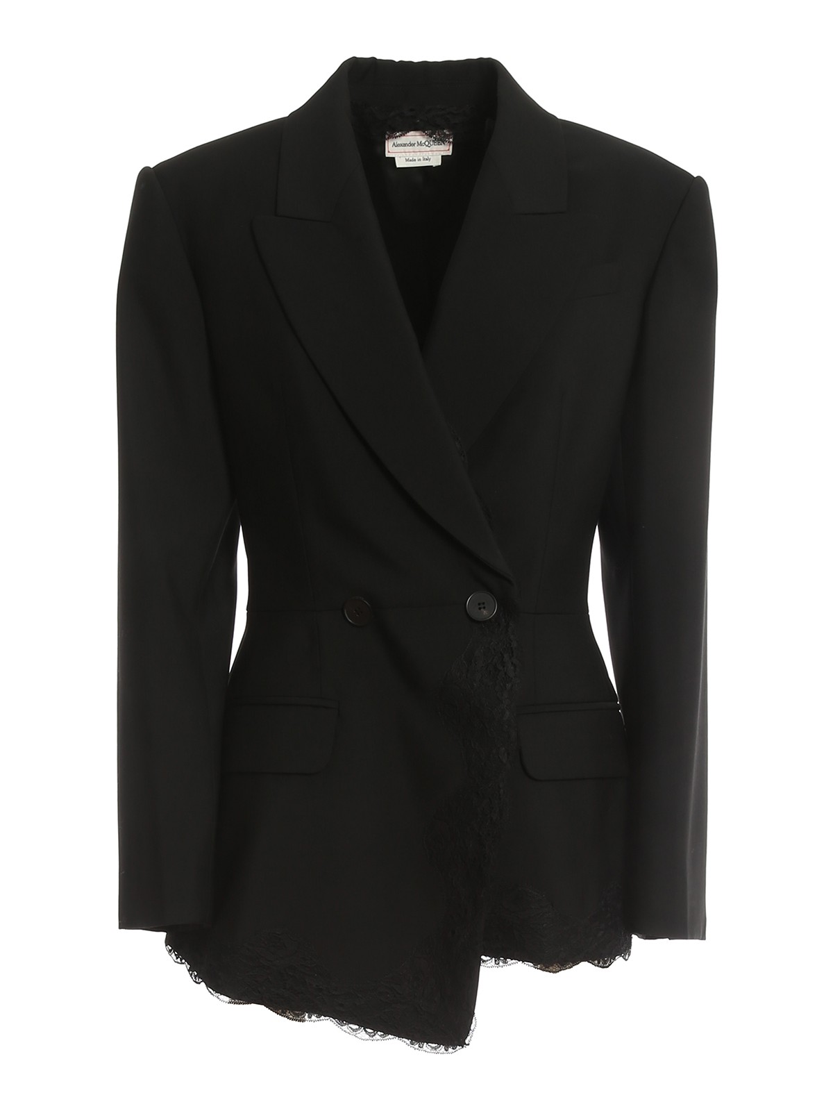 Blazers Alexander Mcqueen - Laced double-breasted blazer - 709019QJACX1000