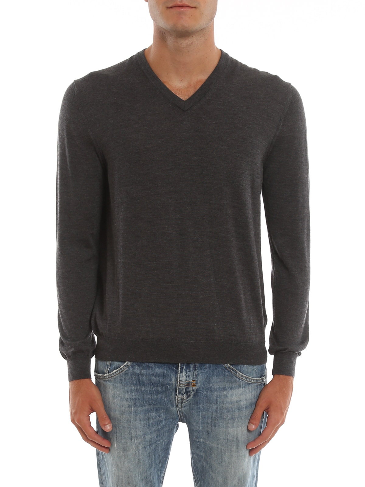 V necks Malo - Cashmere sweater - UMB006F1Z25E3250 | Shop online at iKRIX