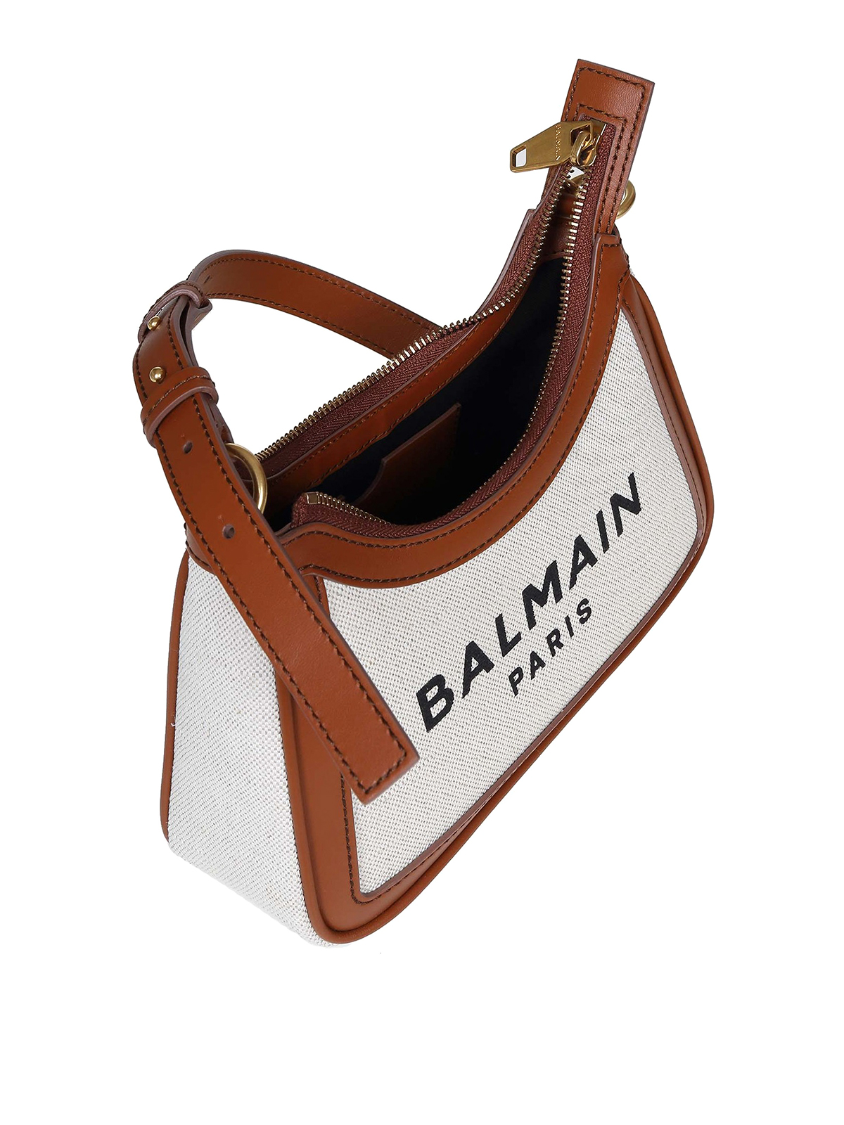 Borse A Spalla Balmain - Borsa B-army 26 In Tela E Pelle - YN1BT743TCFNGEM