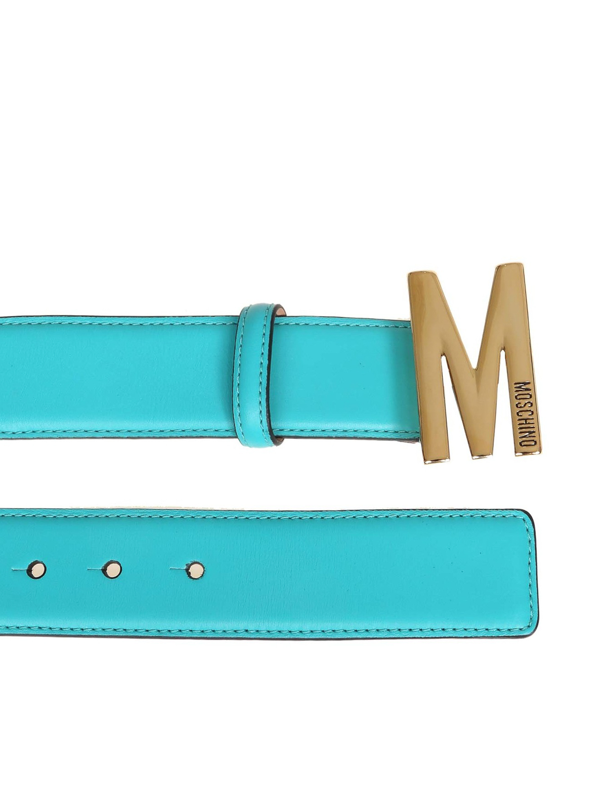 green moschino belt