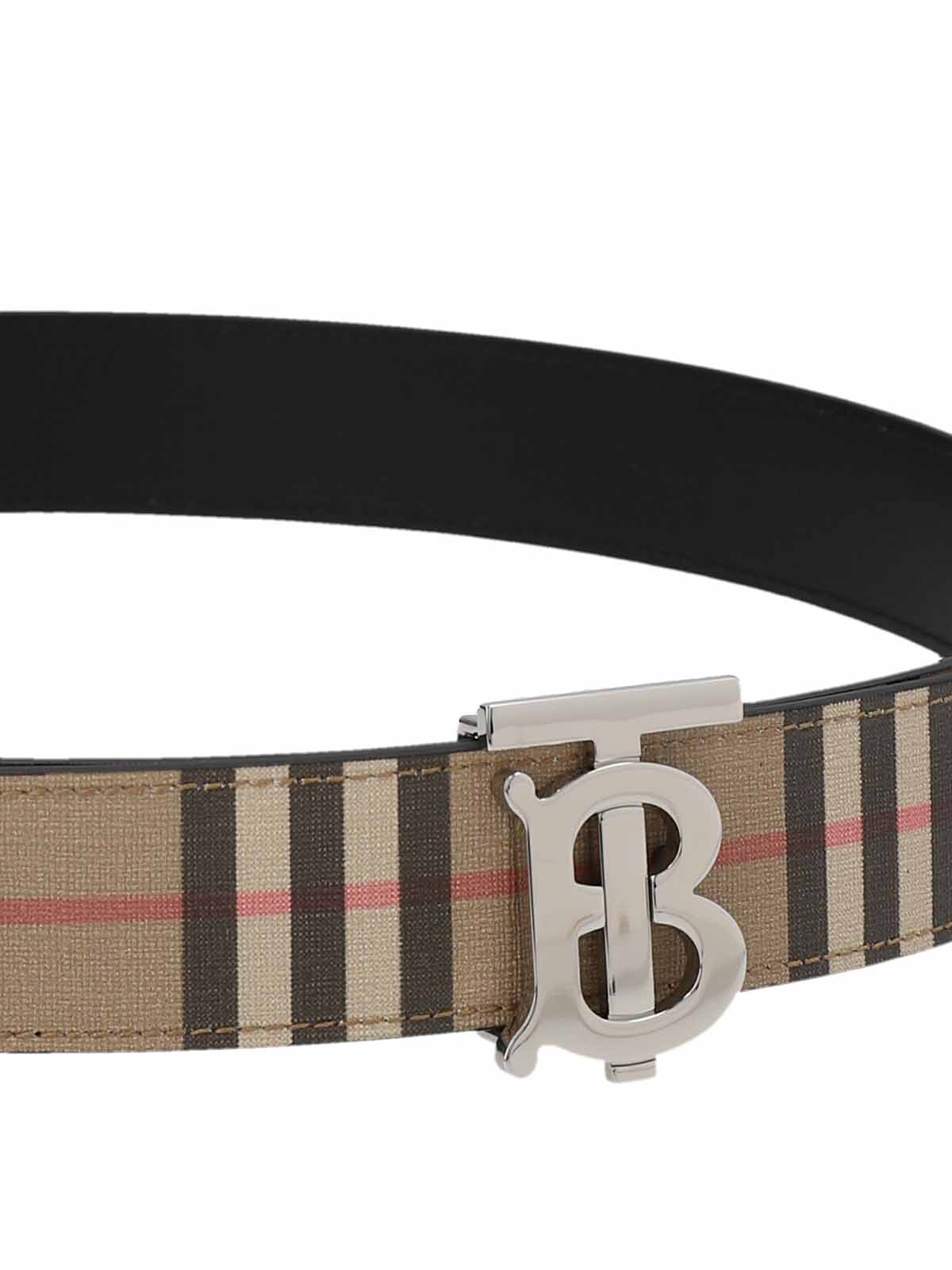 Belts Burberry - Checked reversible belt - 8052779 | Shop online at iKRIX