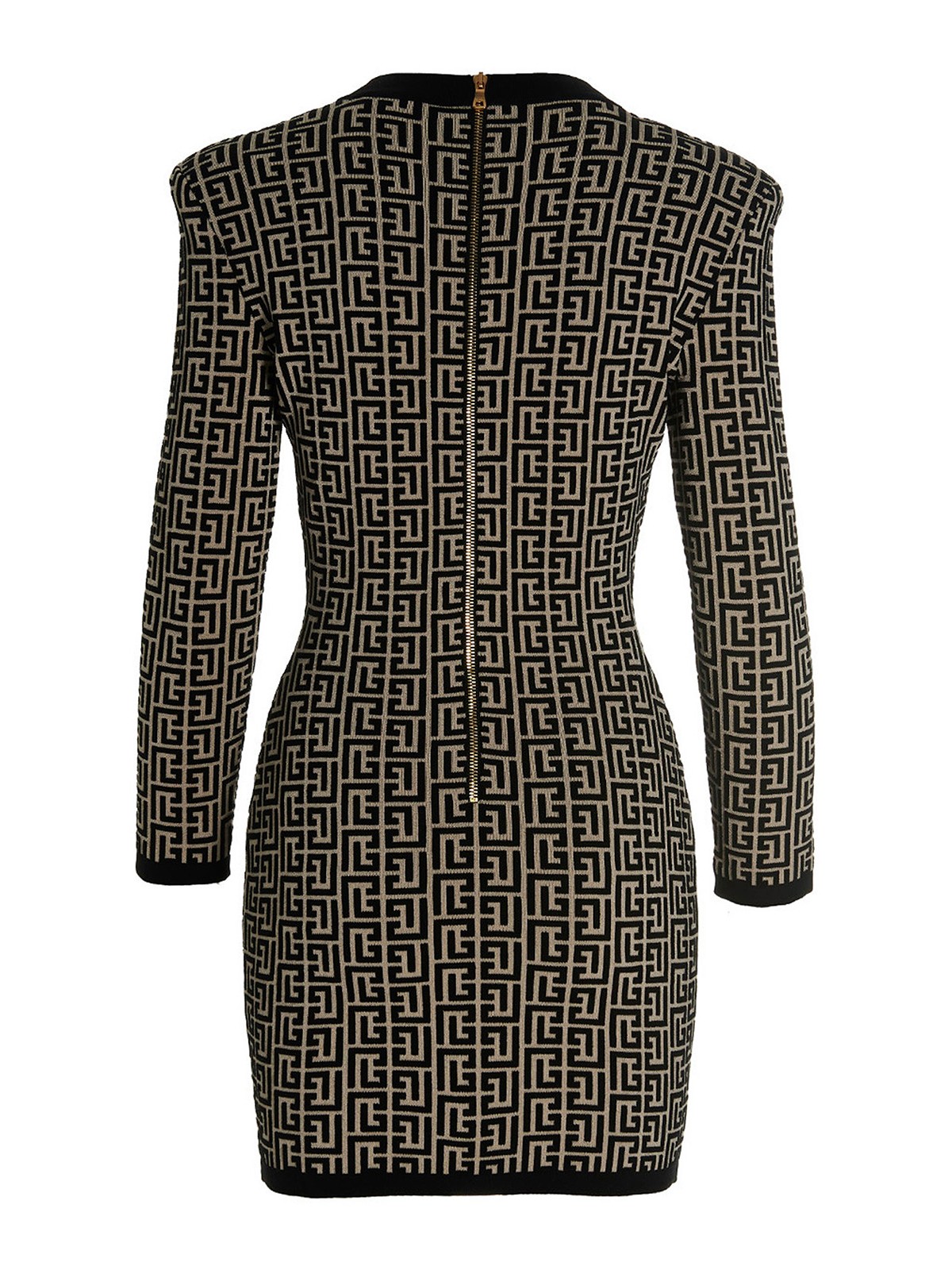 Short dresses Balmain - Monogram dress - YF1R8072KB02GFE | iKRIX.com