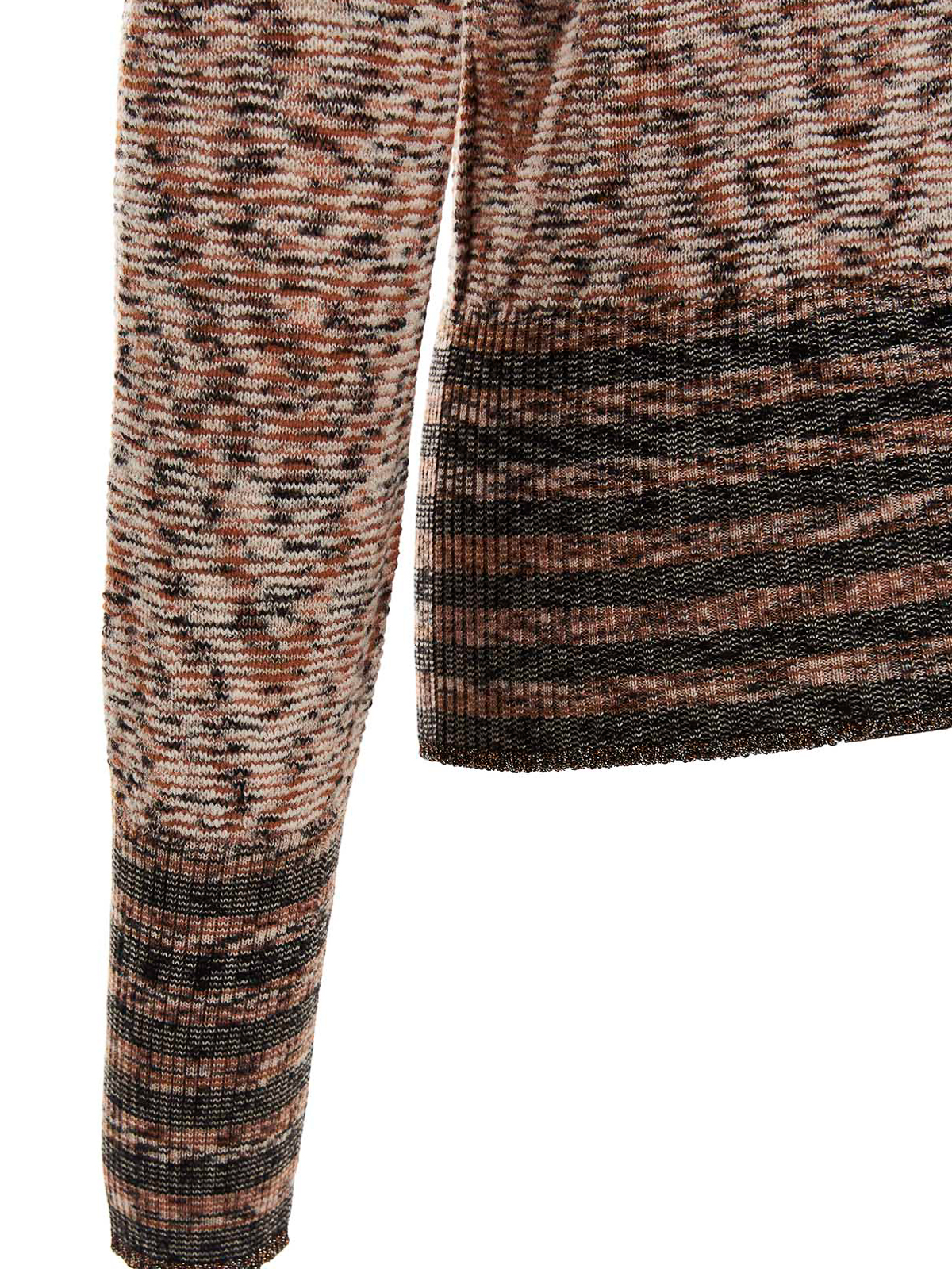 Chevron patterned turtleneck sweater 