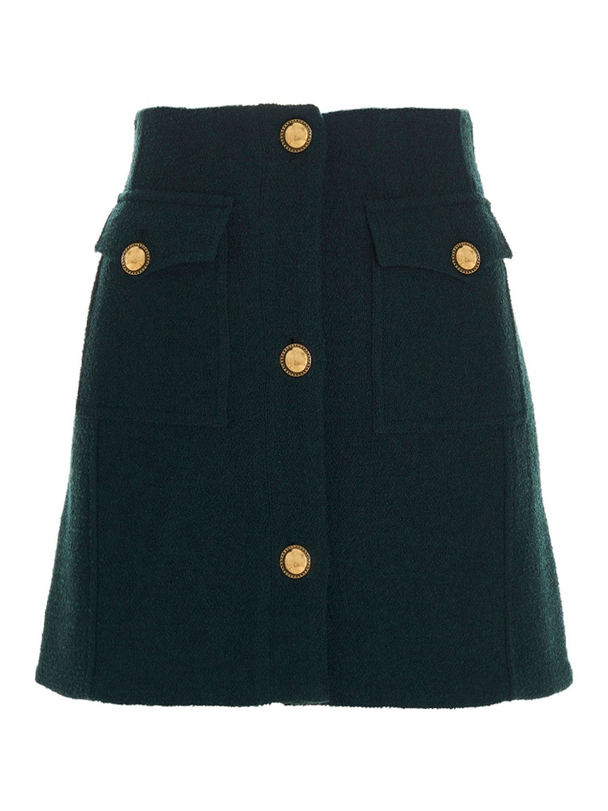 Mini skirts Alessandra Rich - Button tweed skirt - FAB2962F35931704