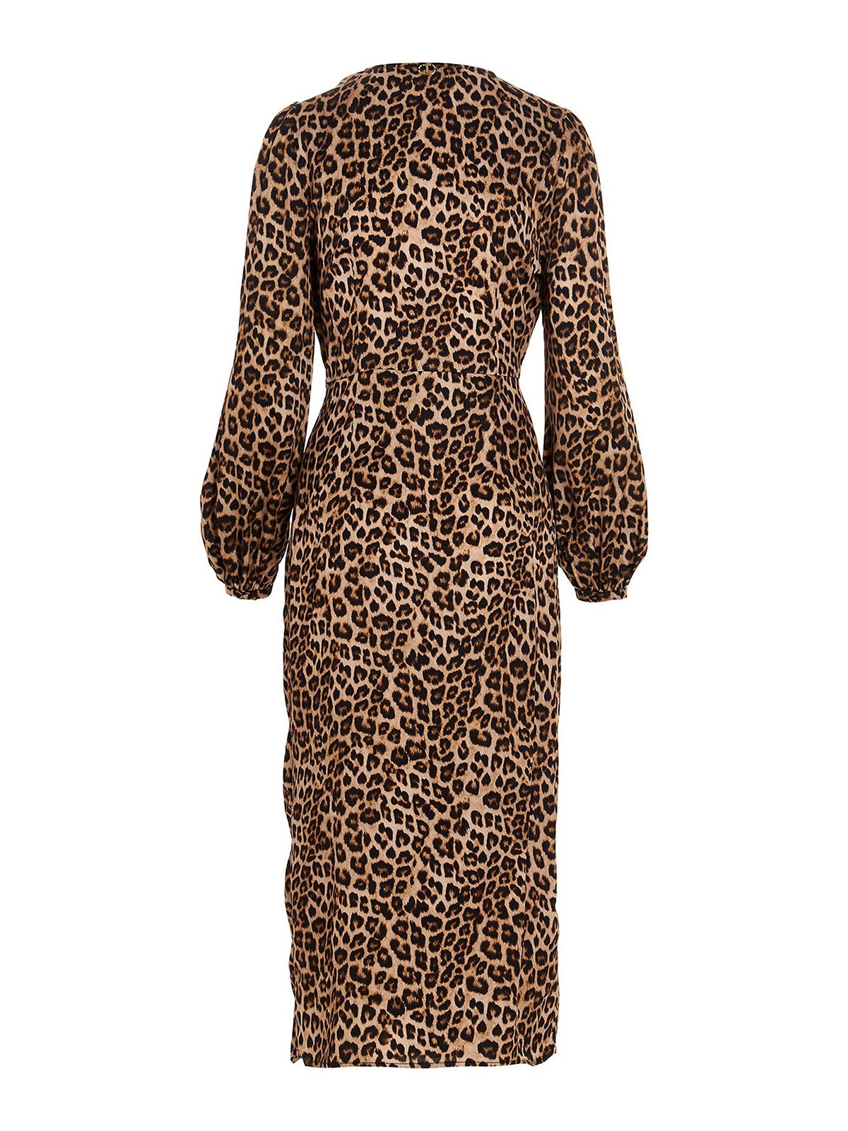 Knee length dresses Twinset - Leopard midi dress - 222TP270207287