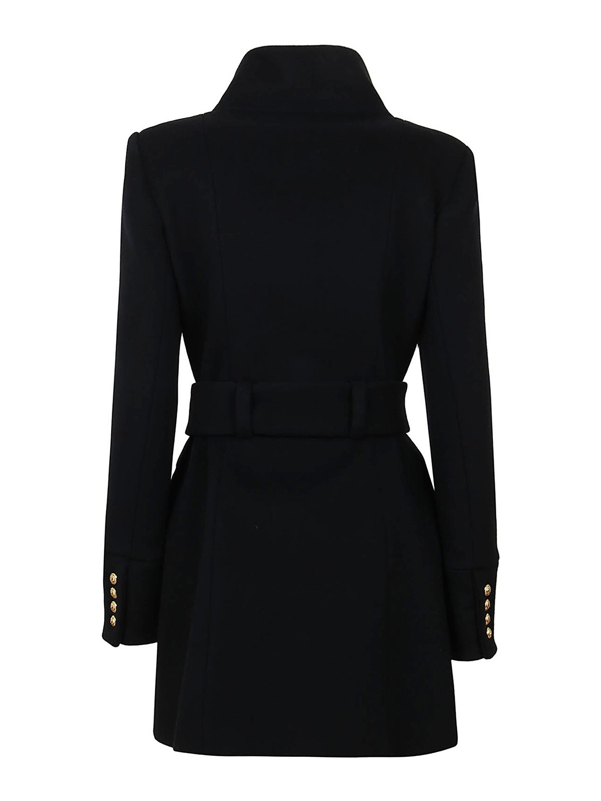 Trench coats Balmain Belted military style wool coat YF1UC020WB000PA