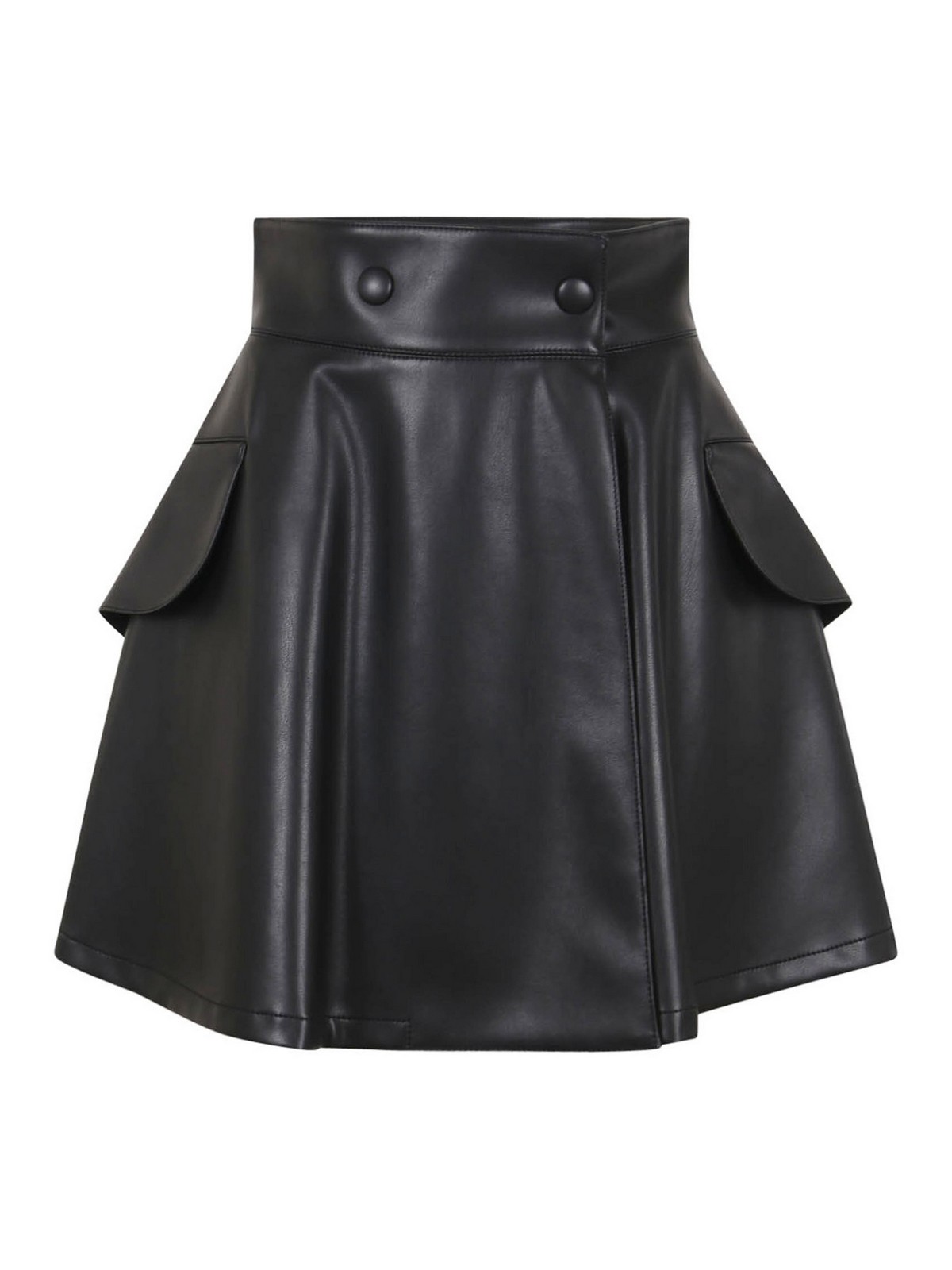 Mini skirts Philosophy di Lorenzo Serafini - Leather dome mini skirt ...