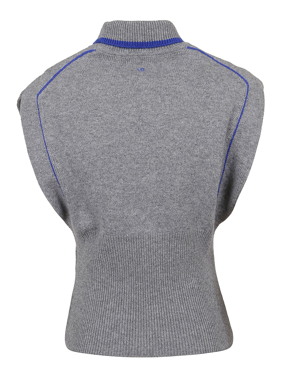 Cashmere blend sleeveless turtleneck 
